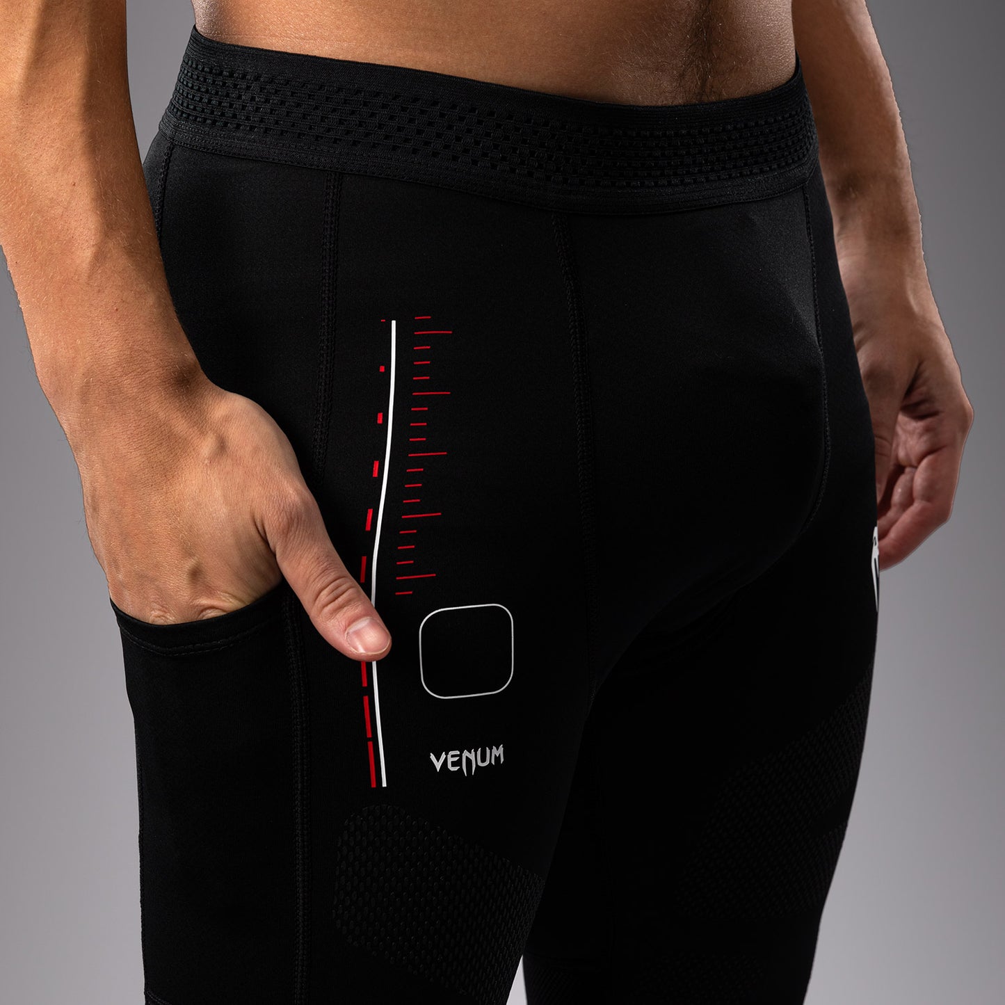 Pantalon de Compression Venum Tactical XT- Noir/Rouge Feu - product-type_Pantalons de Compression