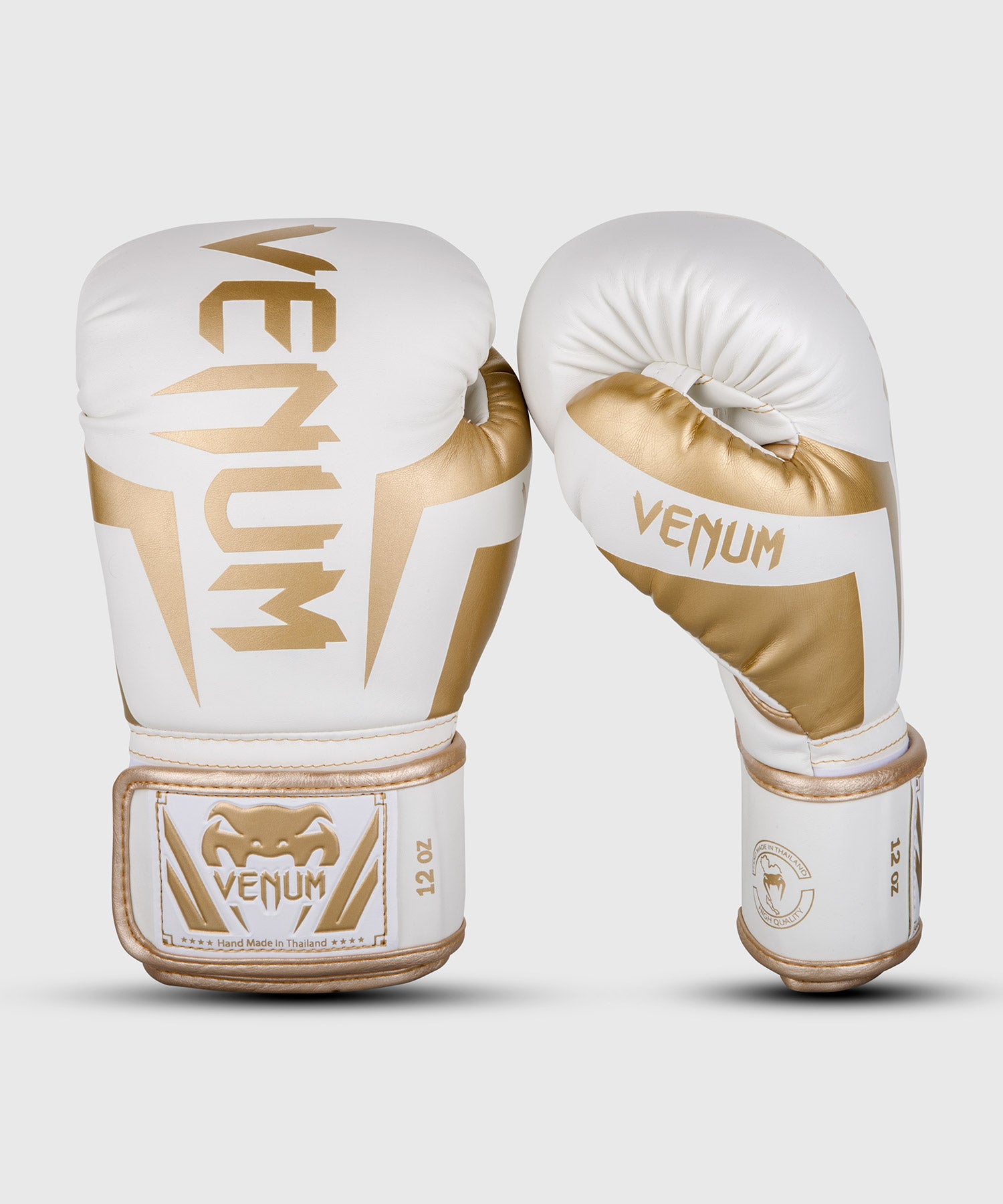 Gants de boxe Venum Elite - Blanc/Doré - product-type_Gants de boxe