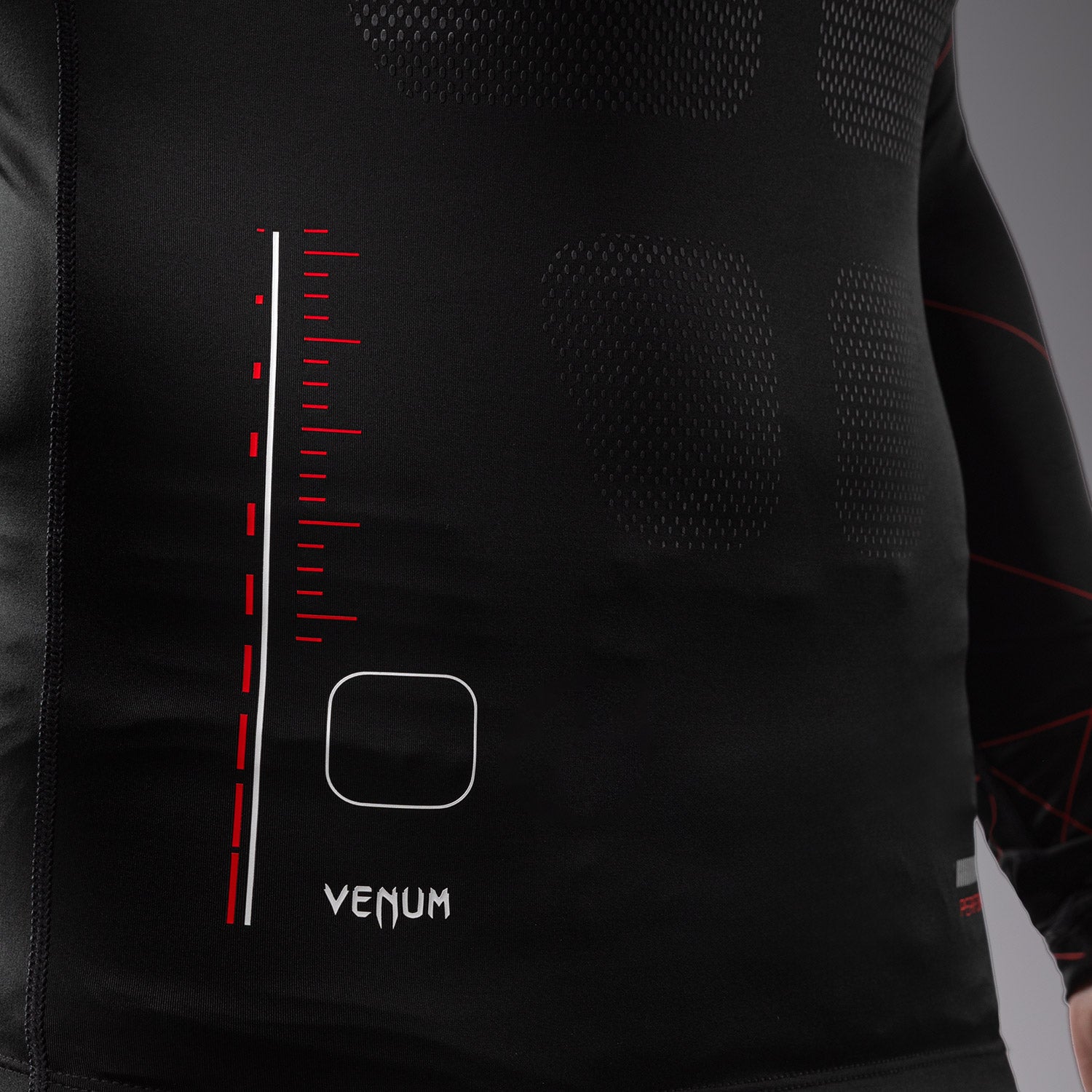 Rashguard Manches Longues Venum Tactical XT- Noir/Rouge Feu - product-type_T-Shirts de Compression
