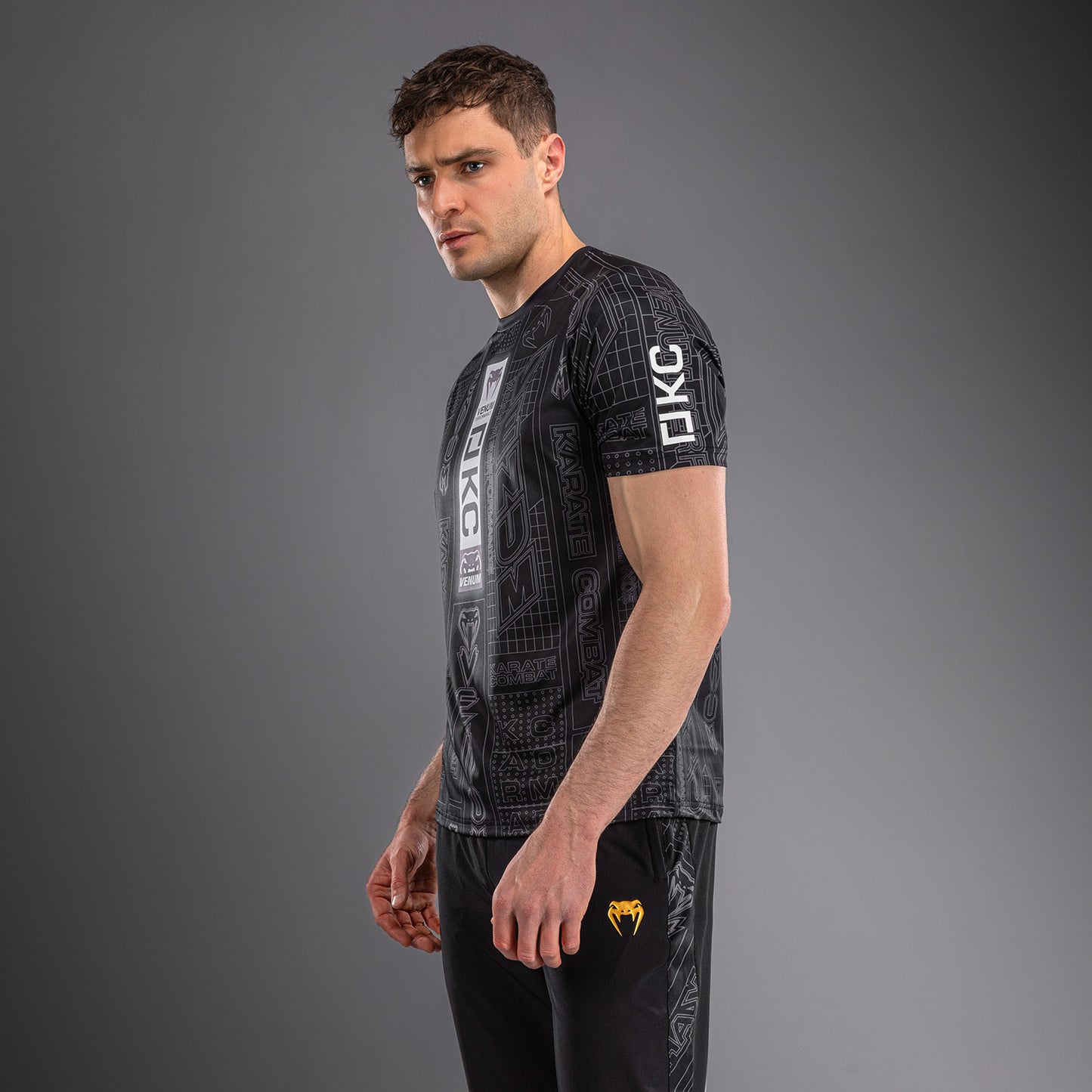T-shirt Dry Tech Karate Combat by Venum – Noir/Gris - product-type_T-Shirts Dry Tech