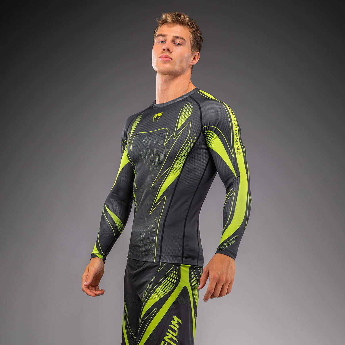 Rashguard à manches longues Venum Amazonia Reborn - Noir/Vert