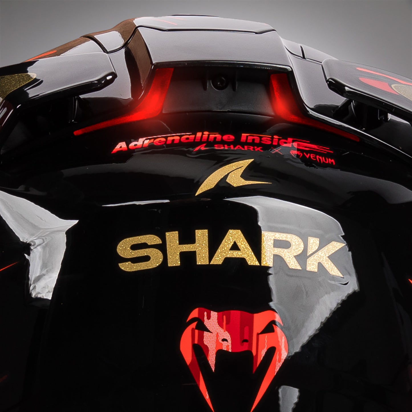 Casque de moto Venum x Shark SKWAL i3 JET - Rouge/Or - product-type_Casque de Moto
