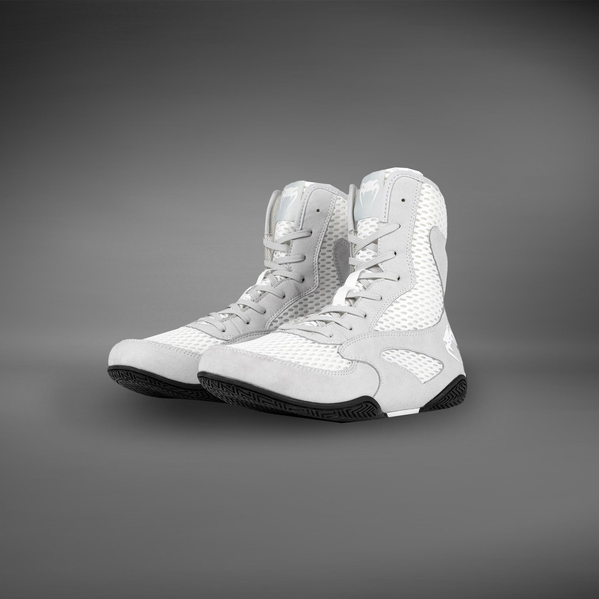 Chaussures de boxe Venum Contender - Blanc/Gris - product-type_Chaussures de boxe