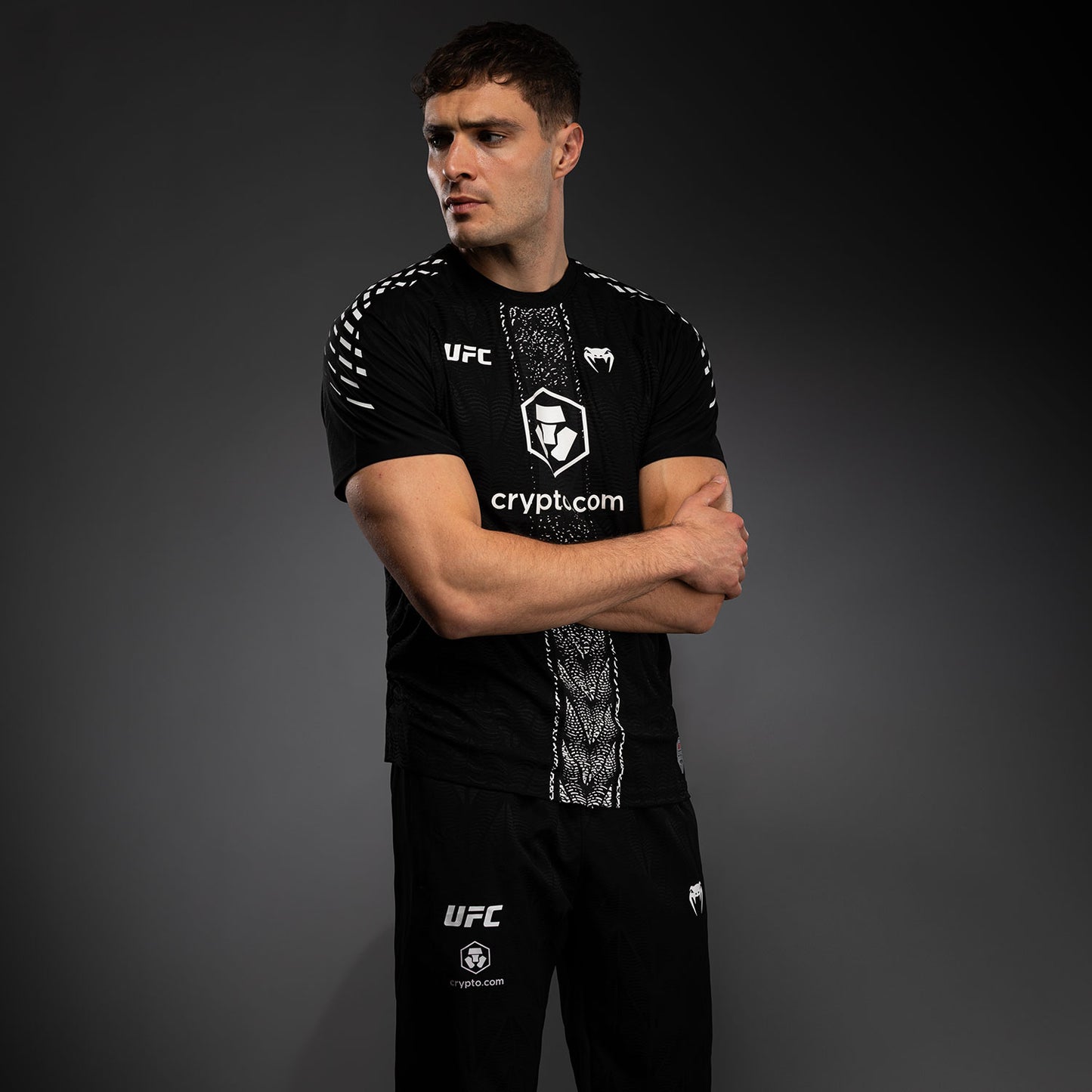 Maillot Officiel Walkout Homme Personnalisé UFC Zenith by Venum Authentic Fight Night - Noir