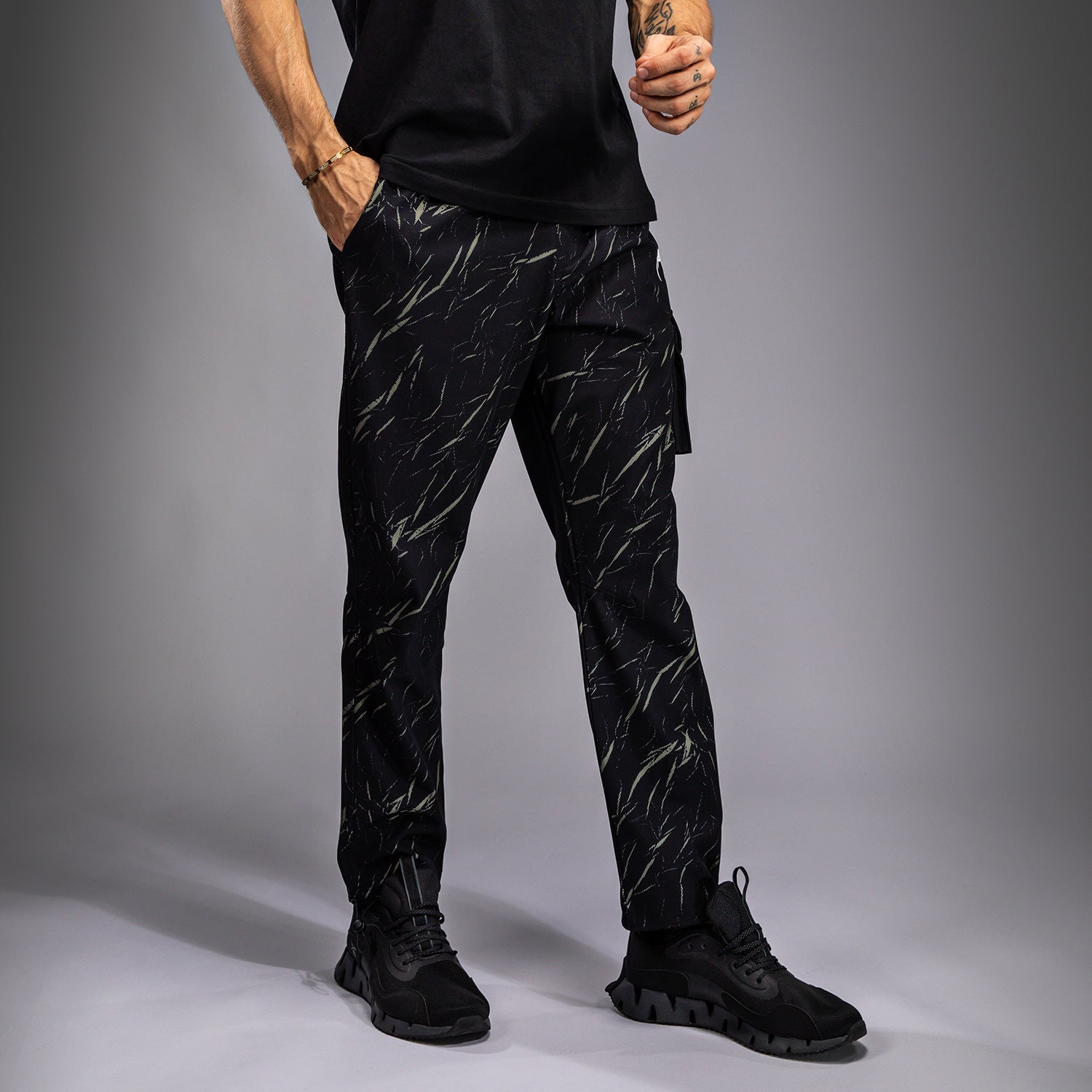 Jogging pour Hommes Venum Trooper - Noir/Beige - product-type_Pantalons de jogging