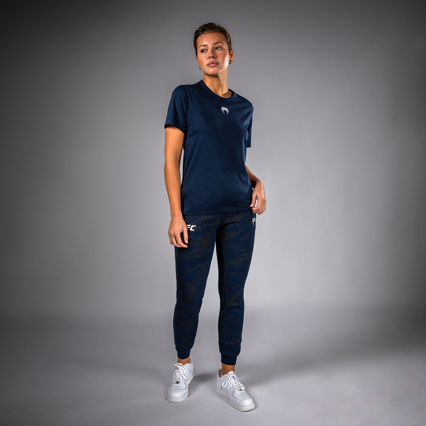 T-shirt à Manches Courtes pour Femmes UFC Fusion by Venum Fight Week - Bleu Océanique - product-type_T-Shirts