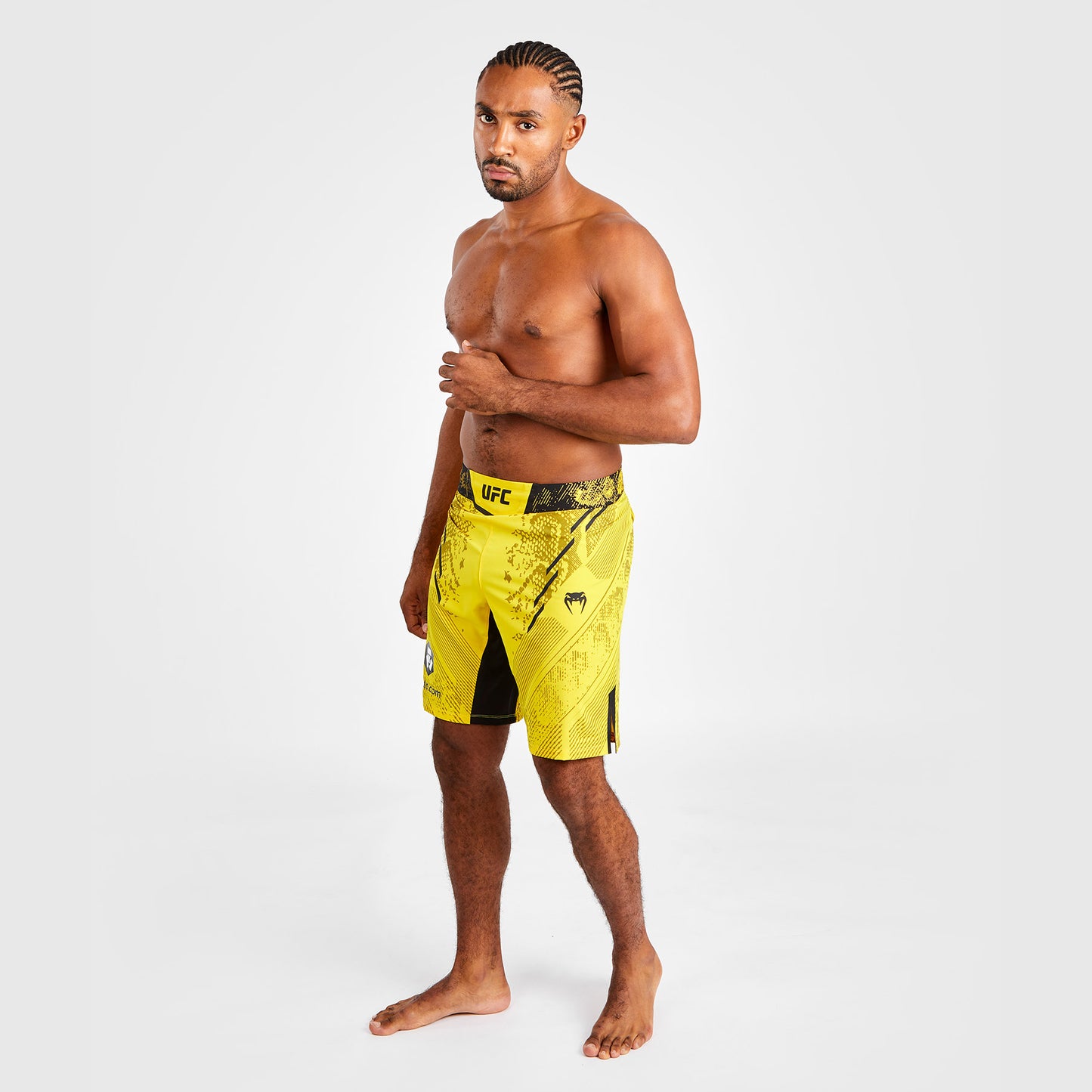 Short de combat Coupe longue pour Hommes UFC Adrenaline by Venum Authentic Fight Night - Jaune