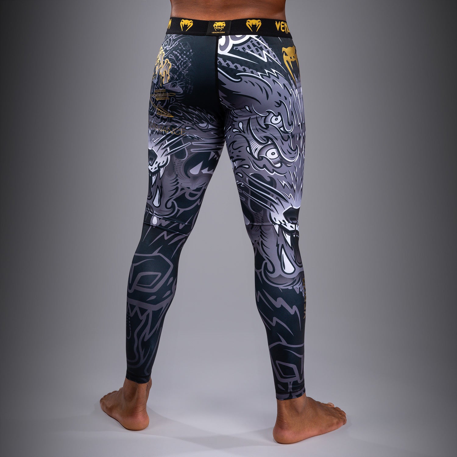Pantalon de compression Venum Wolf Atak – Noir/Gris - product-type_Pantalons de Compression