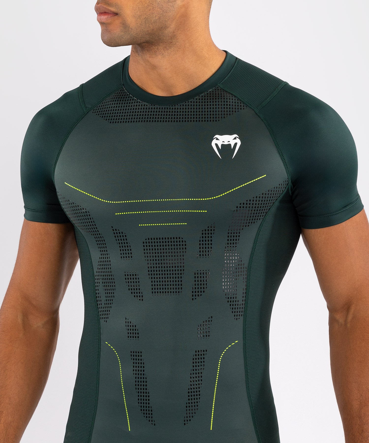 Rashguard Venum Technical 3.0 - Vert Forêt - product-type_T-Shirts de Compression