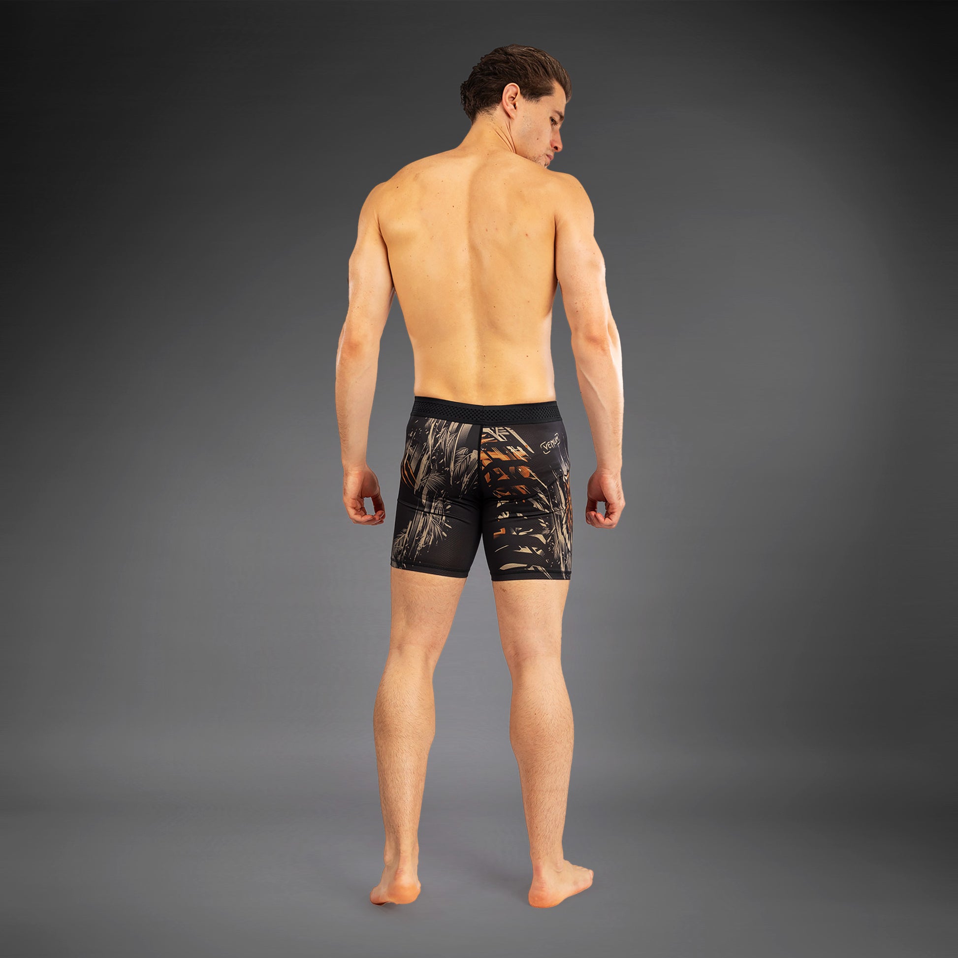 Short de compression Venum Tiger pour Hommes - Noir/Orange Néon - product-type_Shorts de compression