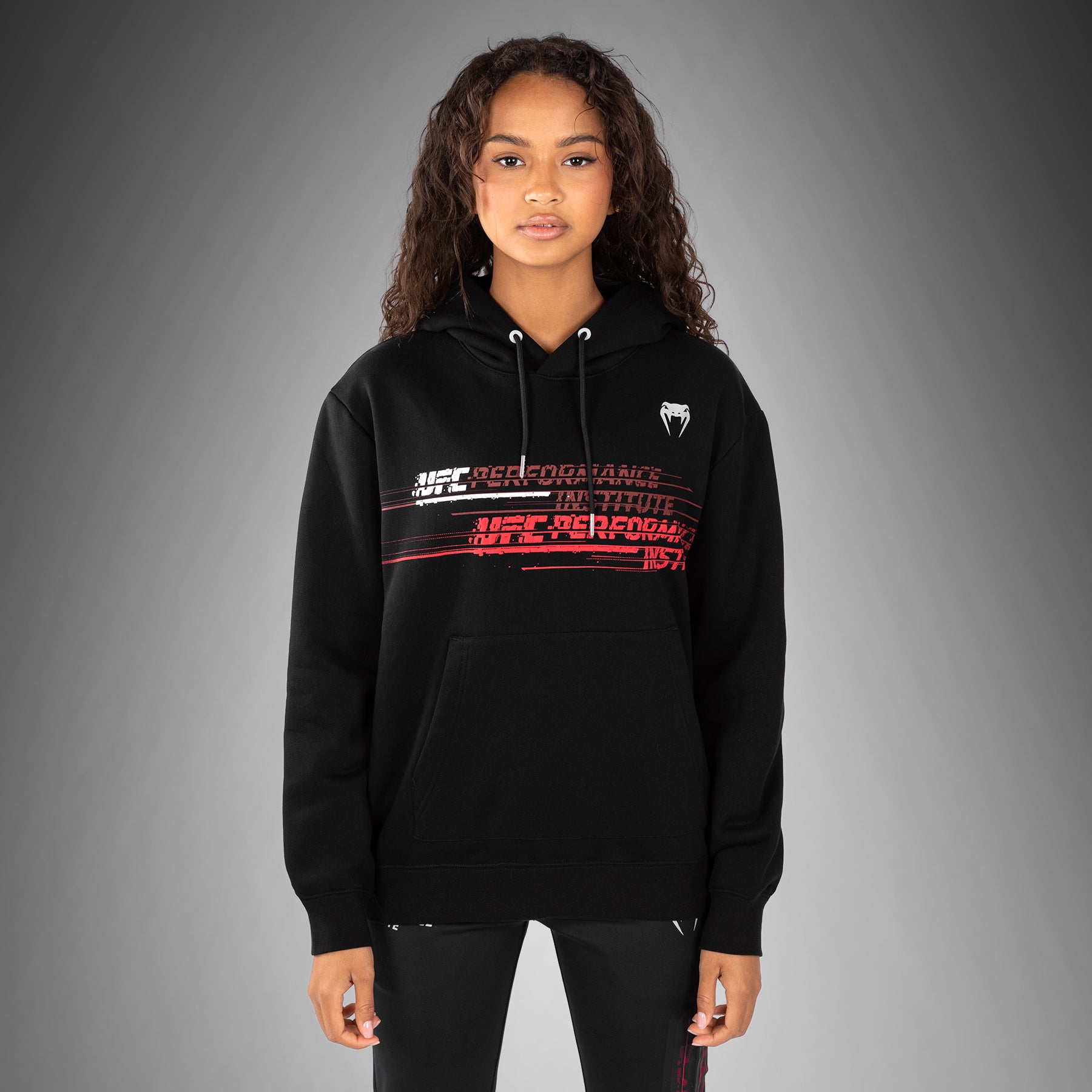 Sweat à capuche pour femmes UFC Venum Performance Institute 2.0 - Noir/Rouge - product-type_Sweatshirts