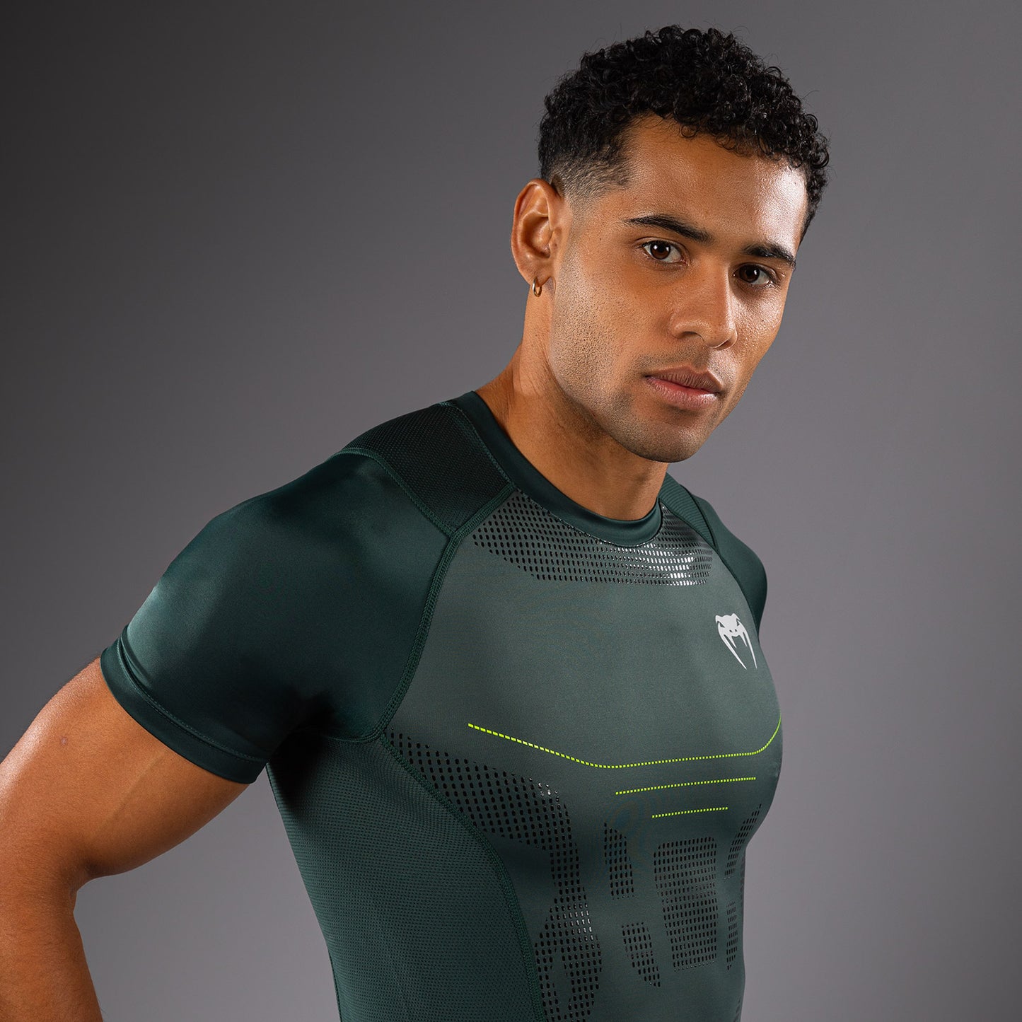 Rashguard Venum Technical 3.0 - Vert Forêt - product-type_T-Shirts de Compression