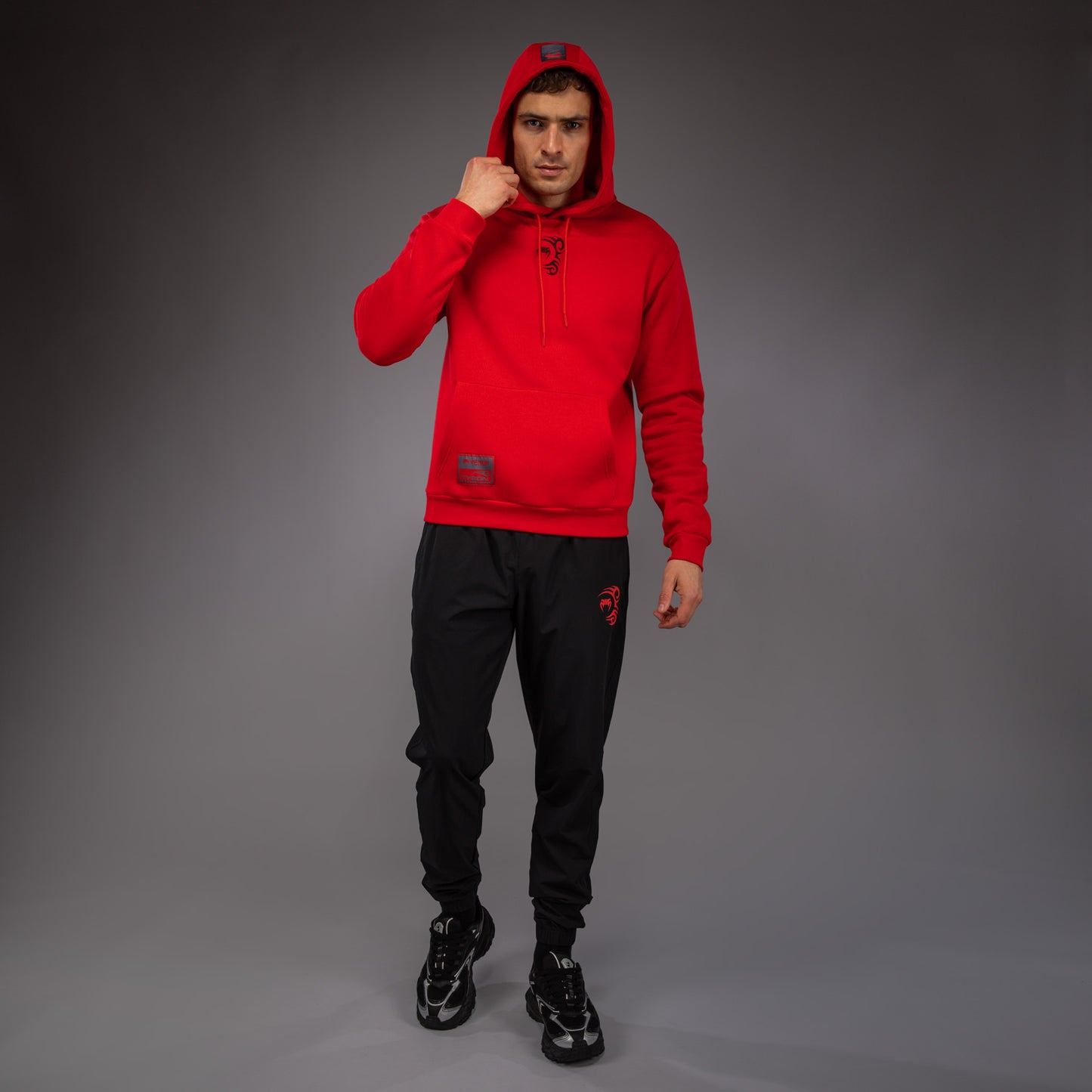 Sweat à capuche Venum x Mike Tyson Tiger - Rouge Intense/Noir Profond