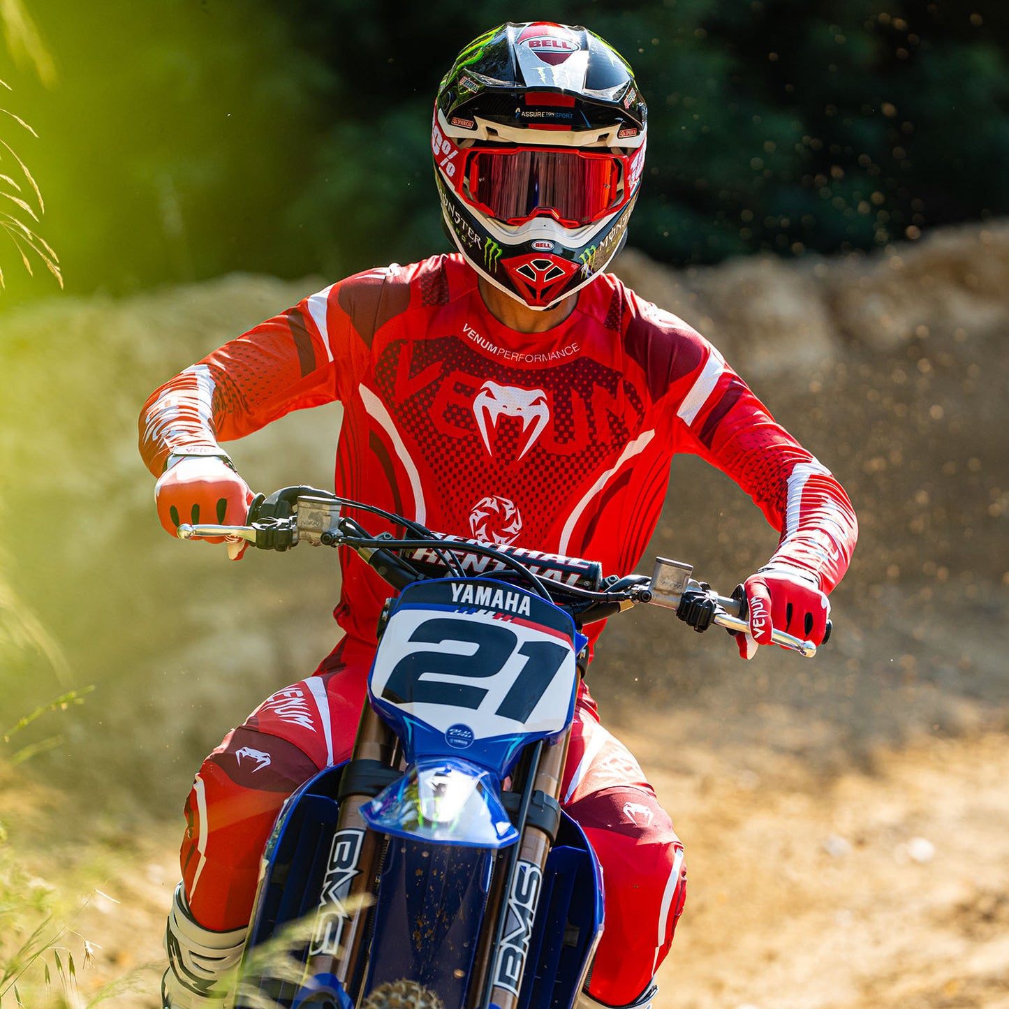 Maillot de Motorsports Venum MX Challenger - Rouge