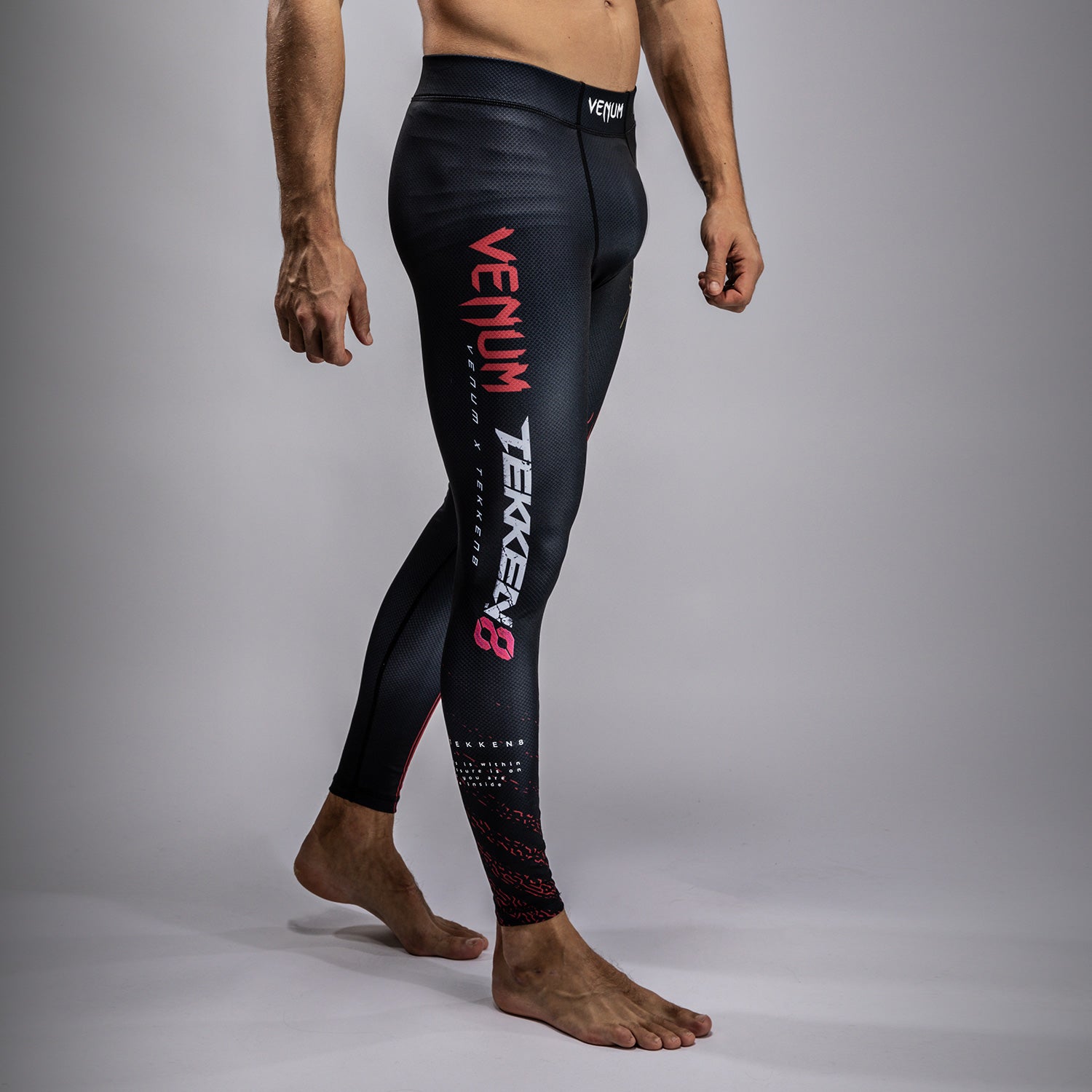 Pantalon de compression Venum x TEKKEN 8 - Marshall Law - Noir/Rouge/Or - product-type_Pantalons de Compression