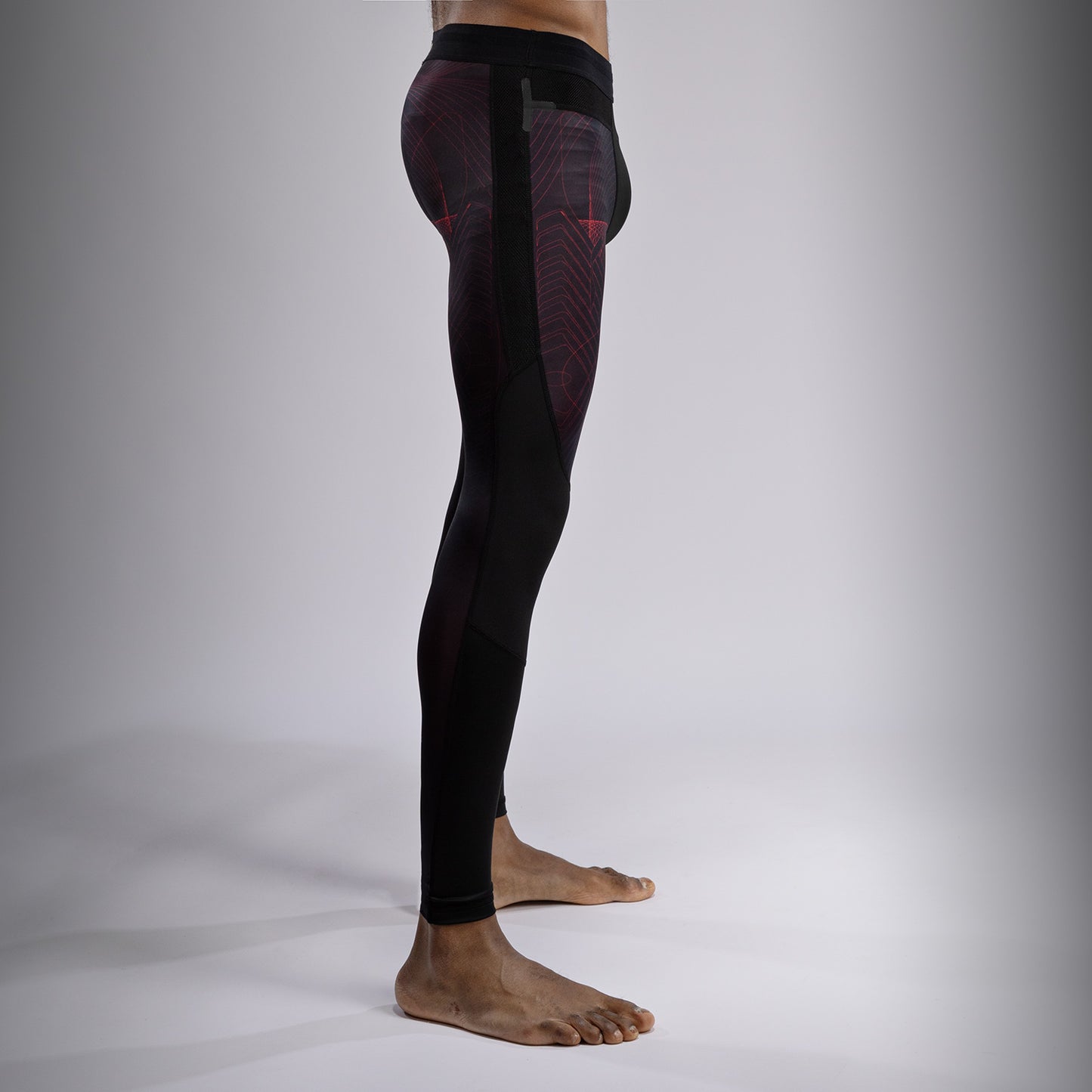 Pantalon de Compression Venum G-Fit Air pour Hommes - Noir Profond/Rouge Feu - product-type_Pantalons de Compression