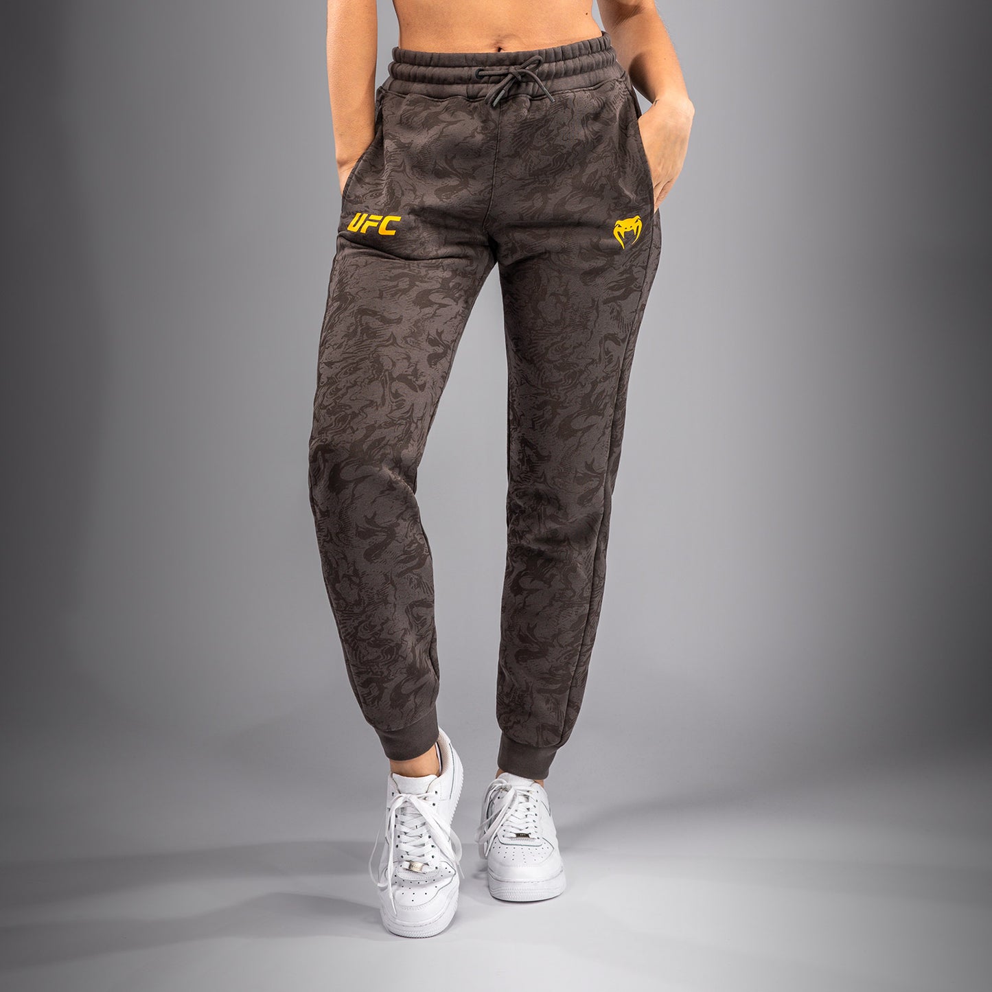 Pantalon en Coton pour Femmes UFC Fusion by Venum Fight Week - Marron Terrestre - product-type_Pantalons de jogging