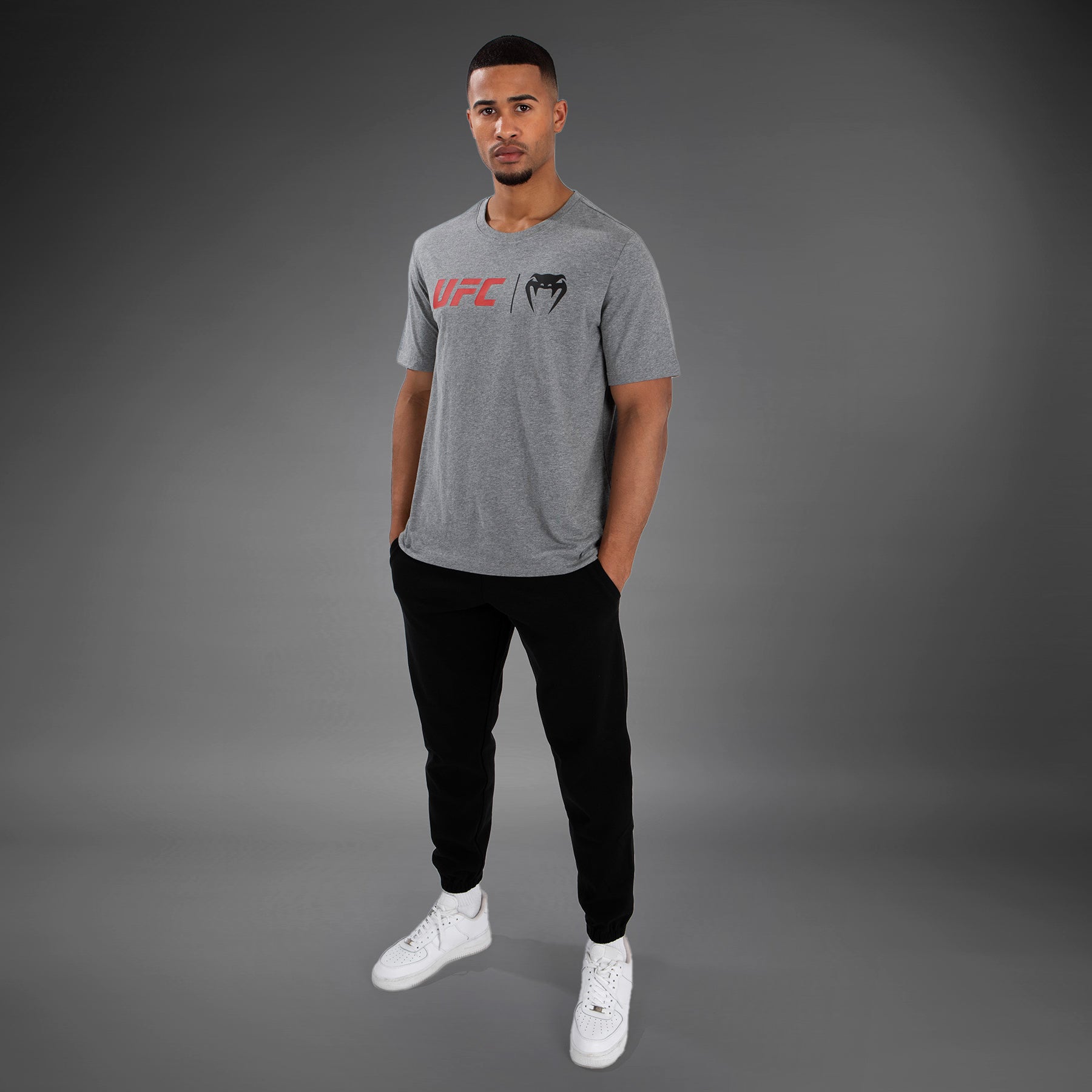 T-Shirt UFC Venum Classic - Gris/Rouge - product-type_T-Shirts
