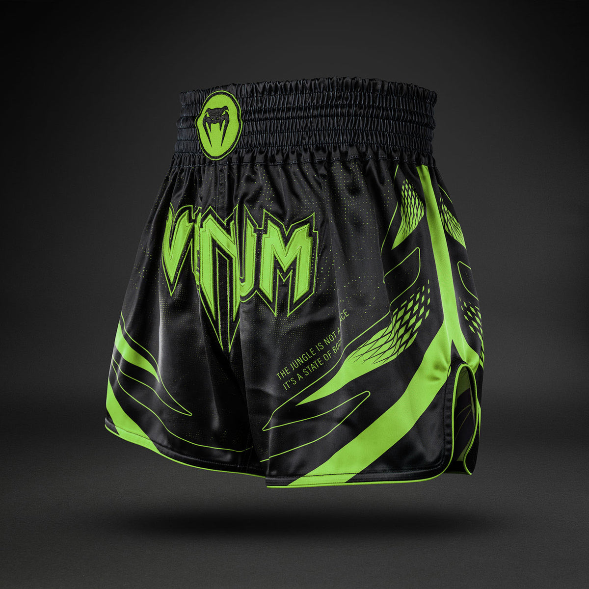 Short de Muay Thaï Venum Amazonia Reborn - Noir/Vert