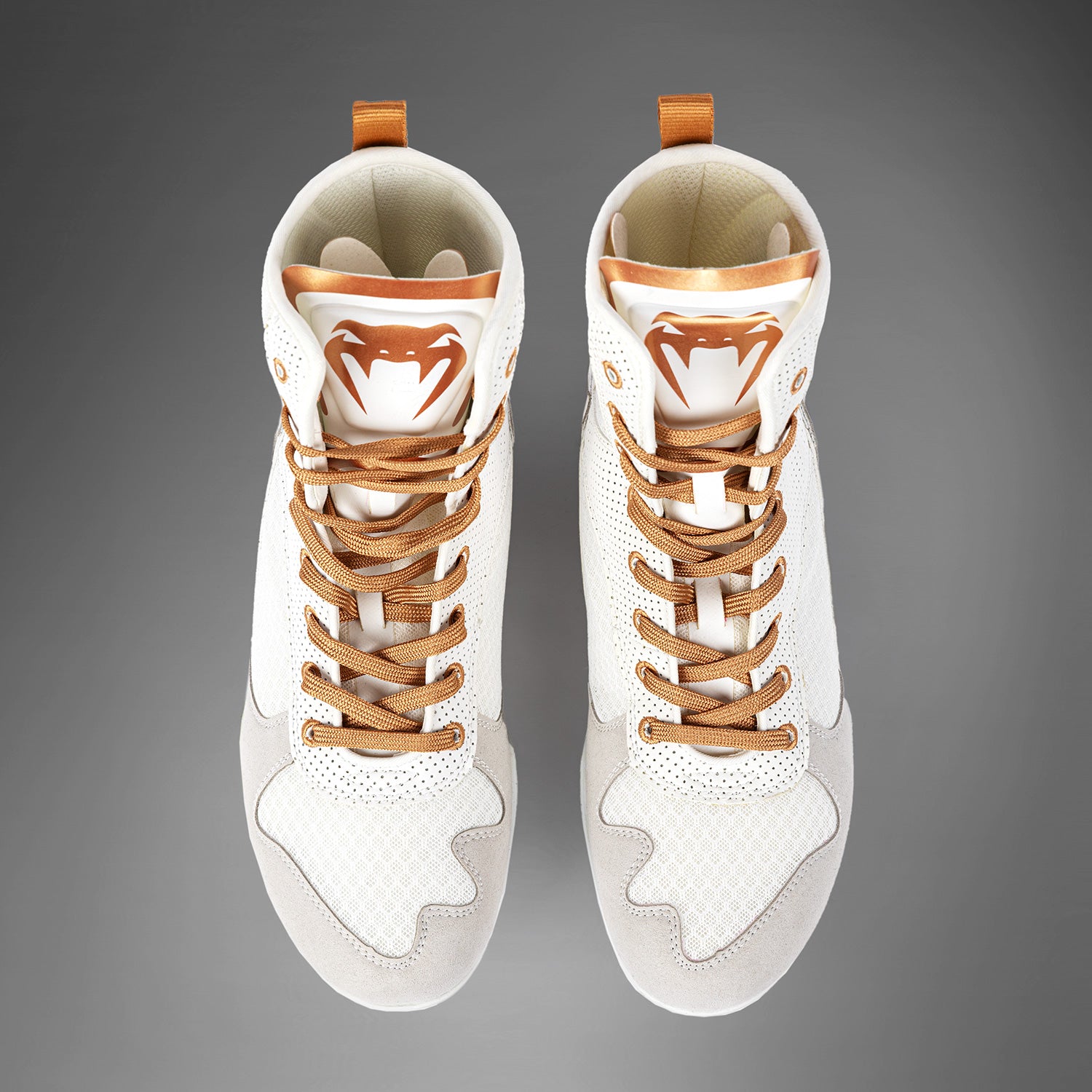 Chaussures de Boxe Venum Elite - Blanc/Or - product-type_Chaussures de boxe