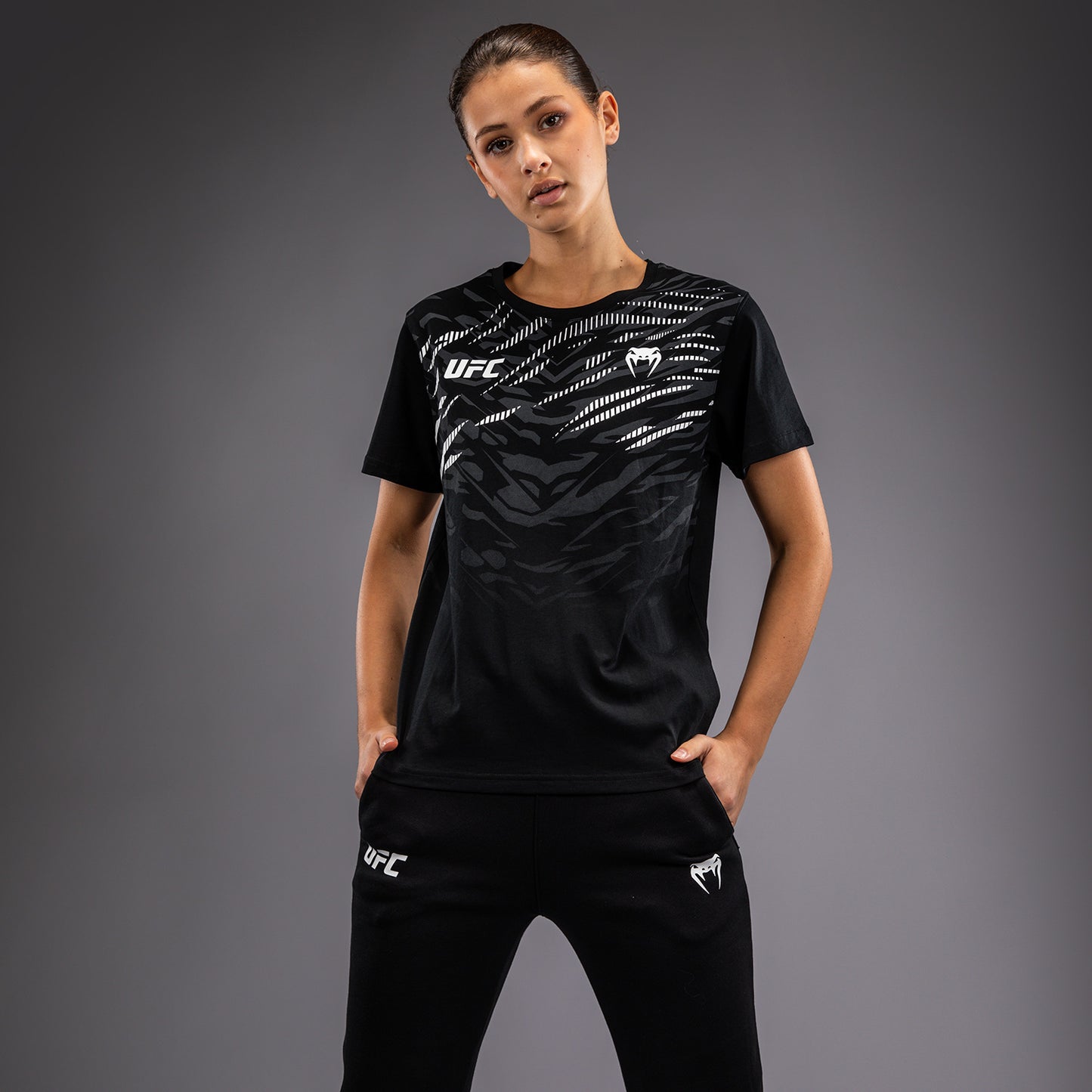 T-shirt à Manches Courtes pour Femmes UFC Fusion by Venum Replica - Noir - product-type_T-Shirts