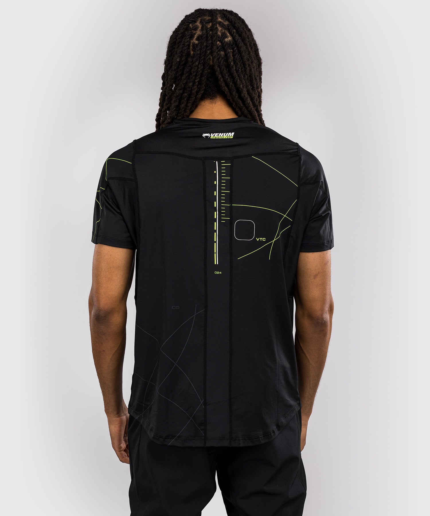 T-shirt Dry Tech Venum Training Camp 4.0 - Noir/Vert fluo - product-type_T-Shirts Dry Tech