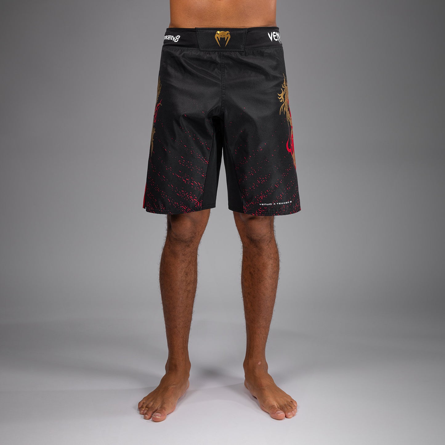 Short de combat Venum x TEKKEN 8 - Marshall Law - Noir/Rouge/Or - product-type_Shorts de MMA