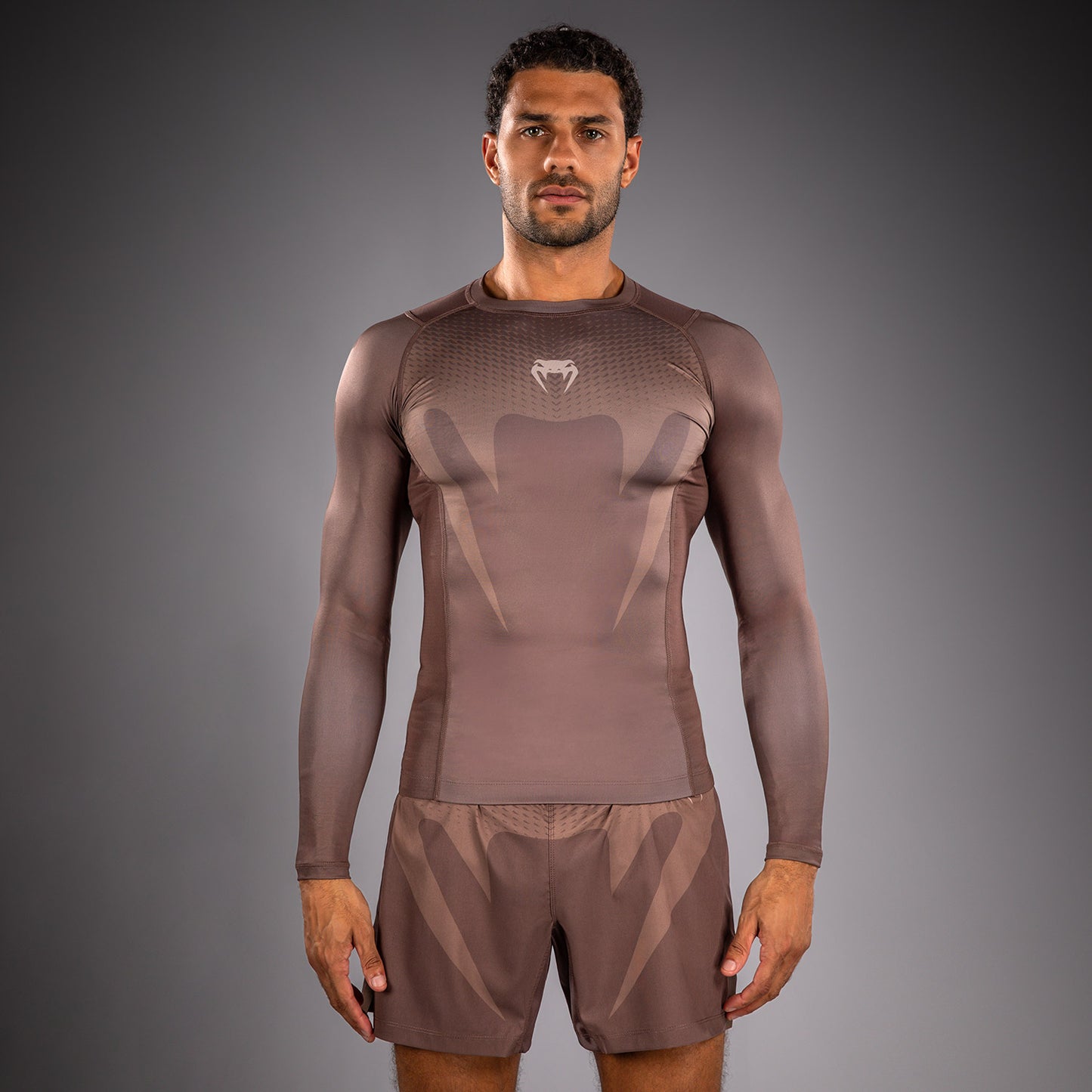Rashguard Venum No Gi - Marron Chocolat