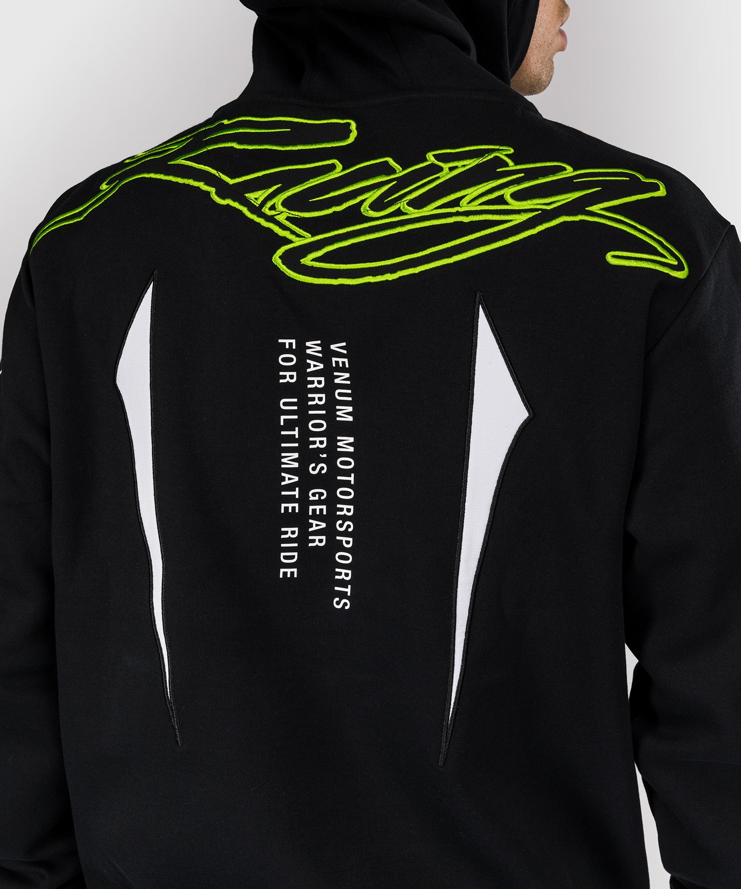 Sweat à capuche pour Hommes Venum x Bud Racing - Noir/Blanc/Citron Vert - product-type_Sweatshirts