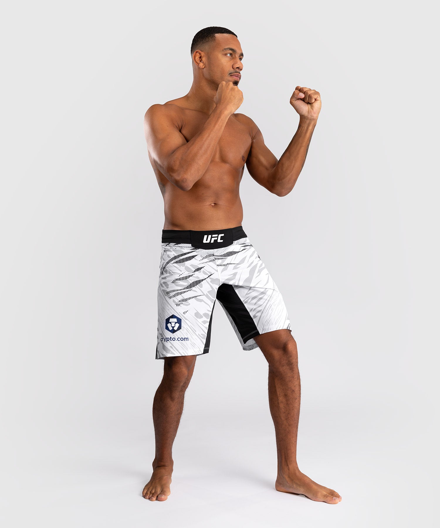 Shorts de Combat pour Hommes UFC Fusion by Venum Authentic Fight Night - Coupe Longue - Blanc - product-type_Shorts de MMA