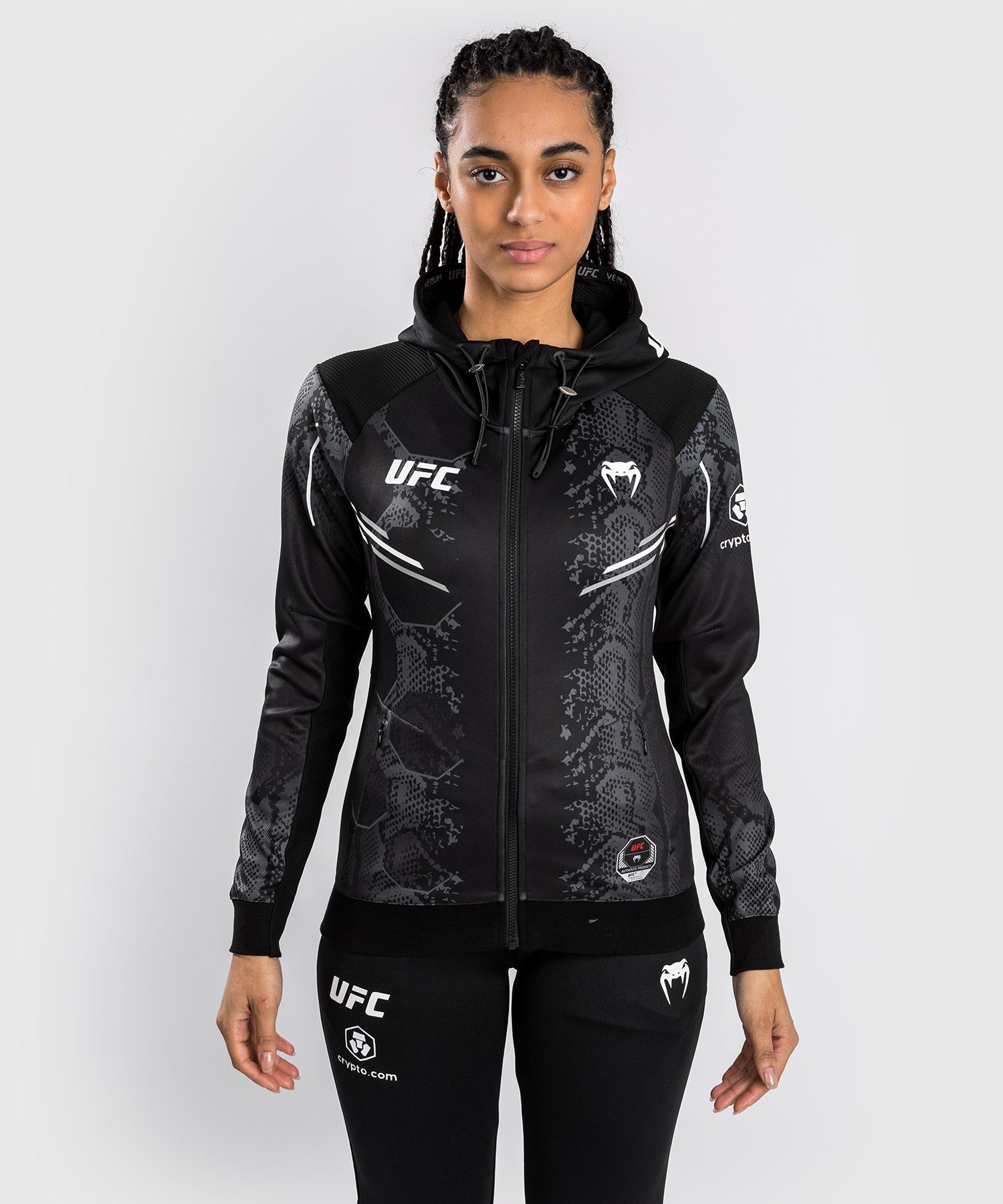 Veste à Capuche Personnalisée pour Femmes UFC Adrenaline by Venum Authentic Fight Night - Noir - product-type_Vestes
