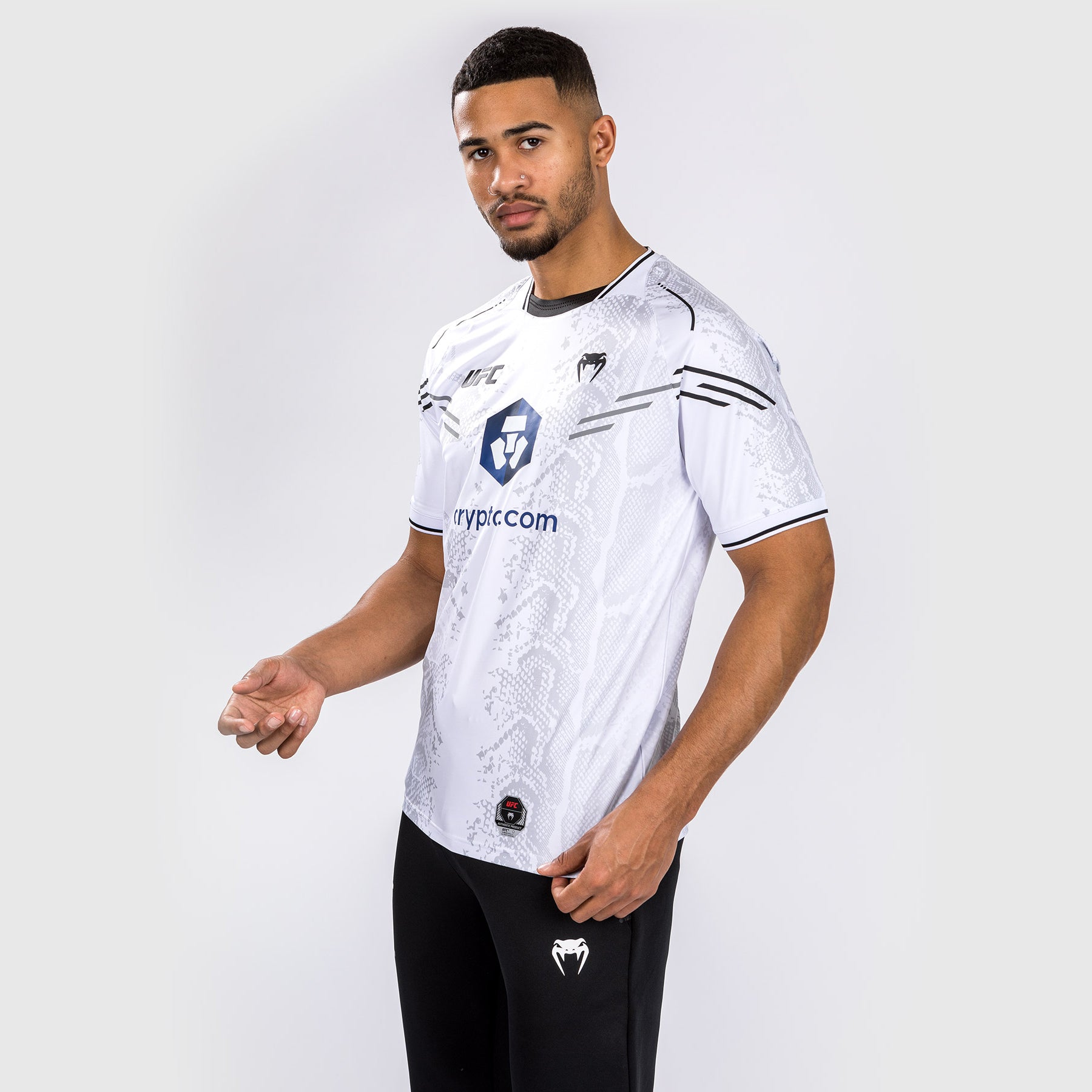 T-shirt Technique Personnalisé pour Hommes UFC Adrenaline by Venum Authentic Fight Night - Blanc - product-type_T-Shirts Dry Tech