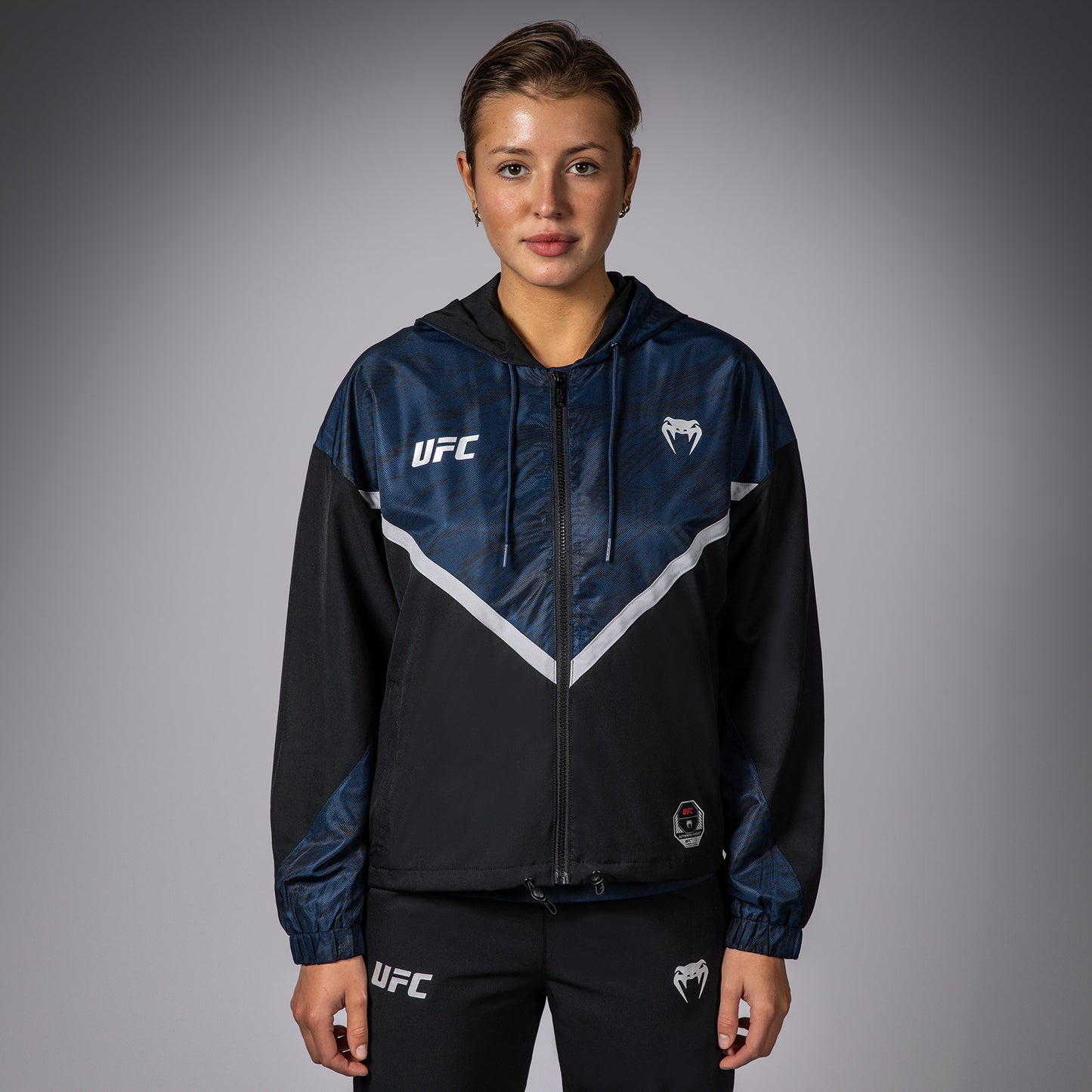 Veste à Capuche Zippé pour Femmes UFC Fusion by Venum Fight Week - Bleu Océanique - product-type_Vestes