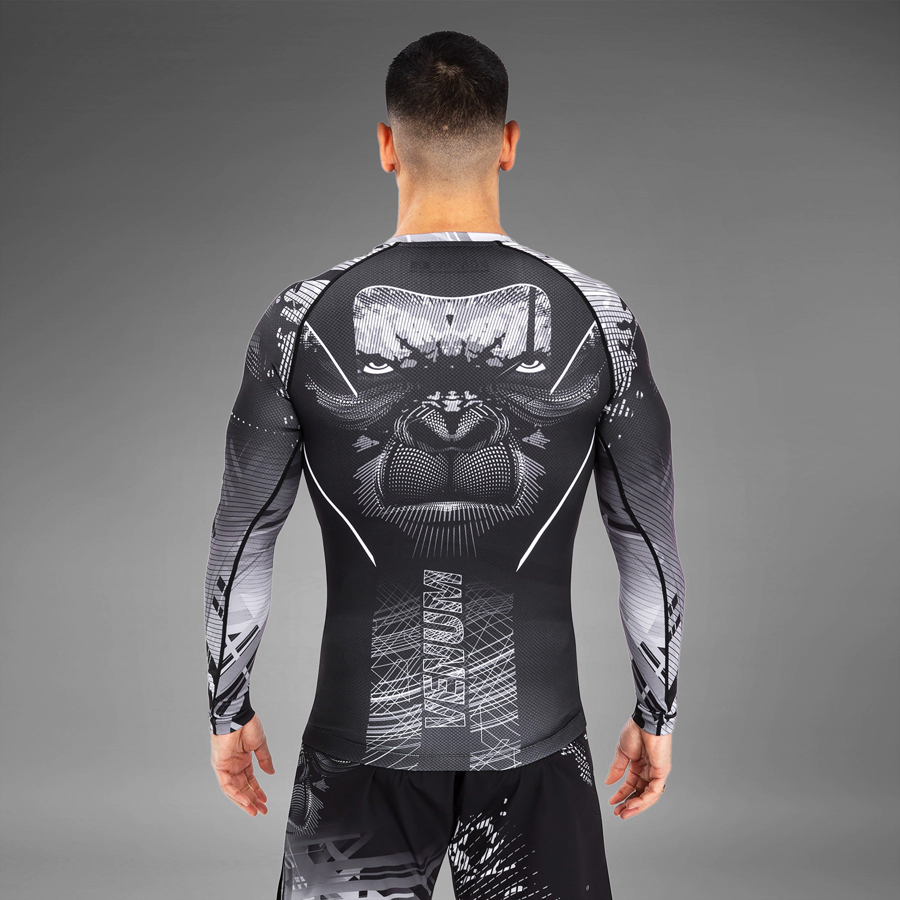 Rashguard Manches Longues Venum Gorilla Jungle - Noir/Blanc - product-type_T-Shirts de Compression