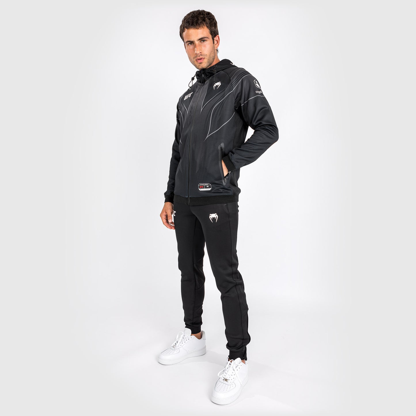 Sweat à capuche Walkout UFC Venum Authentic Fight Night 2.0 pour homme - Noir - product-type_Vestes