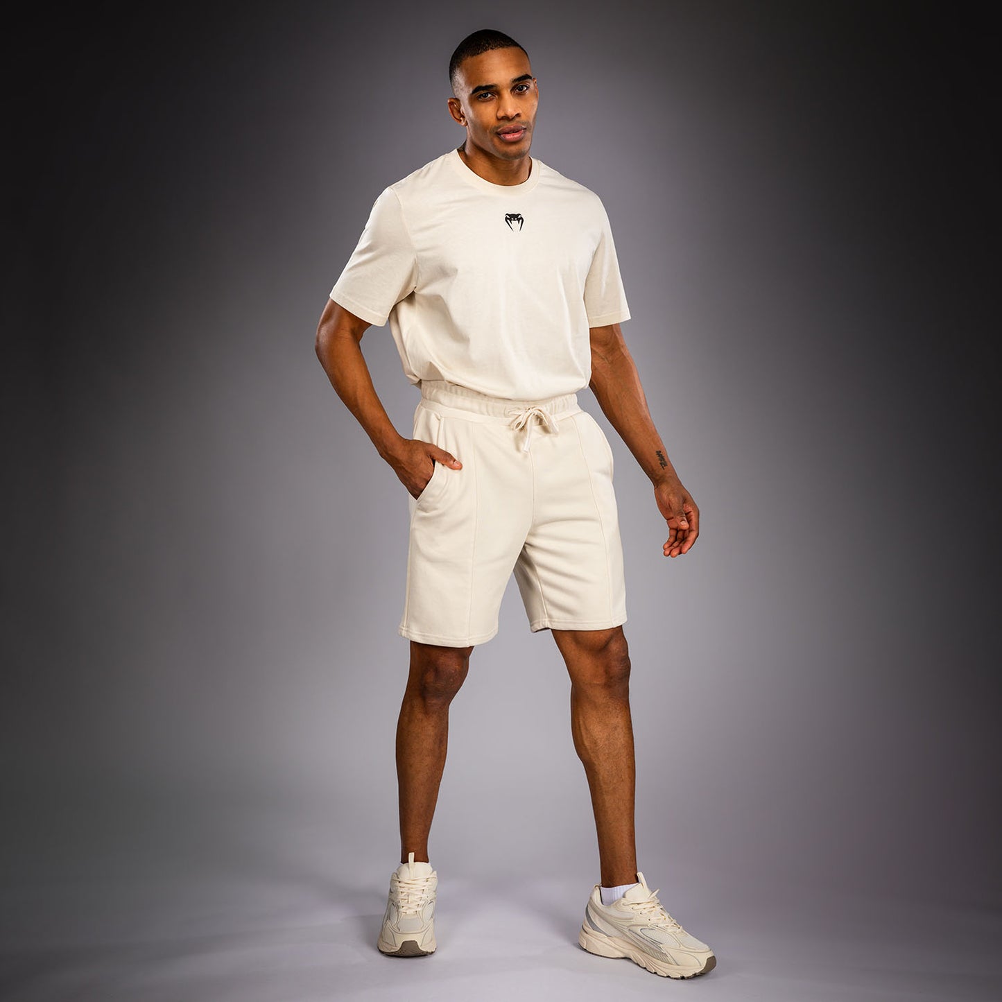Short en Coton Venum Contender Fleece – Blanc Cassé - product-type_Shorts en Coton