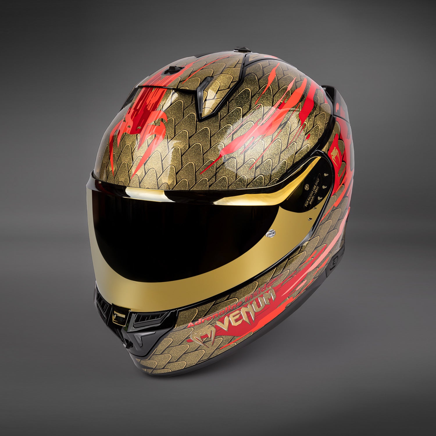 Casque de moto Venum x Shark SKWAL i3 - Rouge/Or - product-type_Casque de Moto