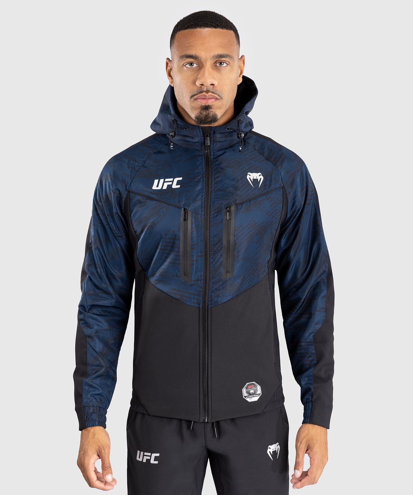 Veste à Capuche Zippé pour Hommes UFC Fusion by Venum Fight Week - Bleu Océanique - product-type_Vestes