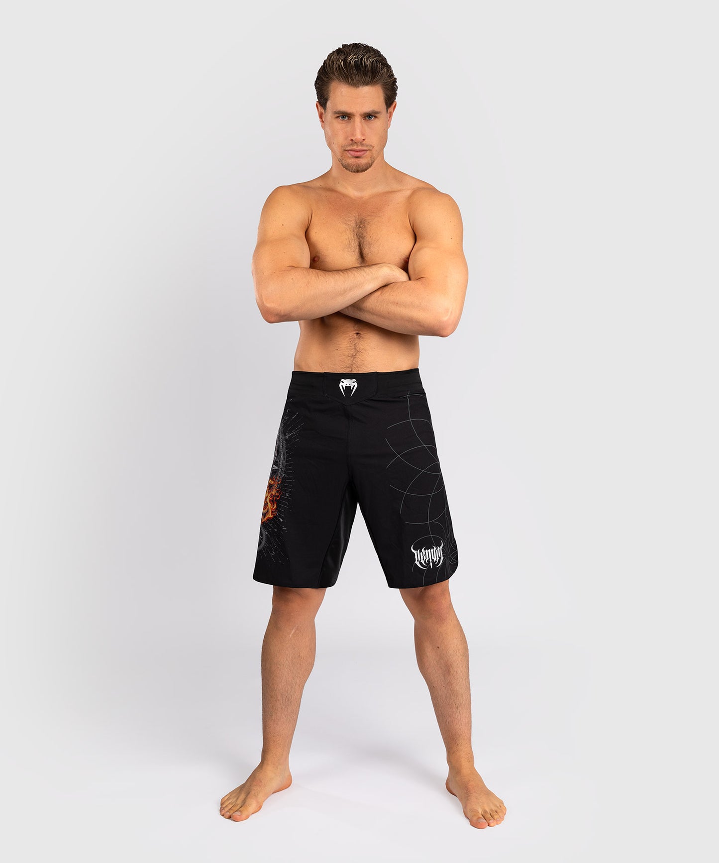 Short de combat Venum Gladiator 5.0 - Noir/Argent - product-type_Shorts de MMA