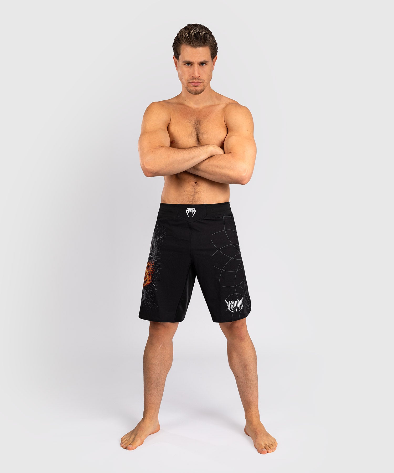Short de combat Venum Gladiator 5.0 - Noir/Argent - product-type_Shorts de MMA