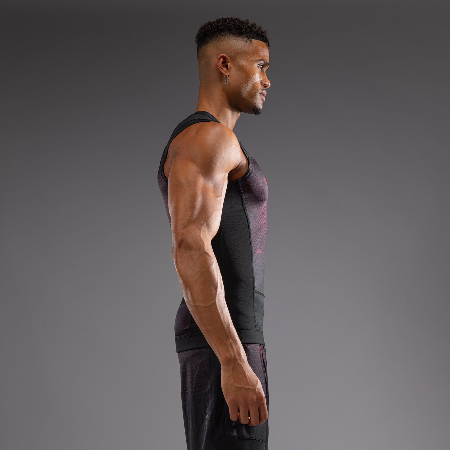 Rashguard sans Manches Venum G-Fit Air pour Hommes - Noir Profond/Rouge Feu - product-type_T-Shirts de Compression