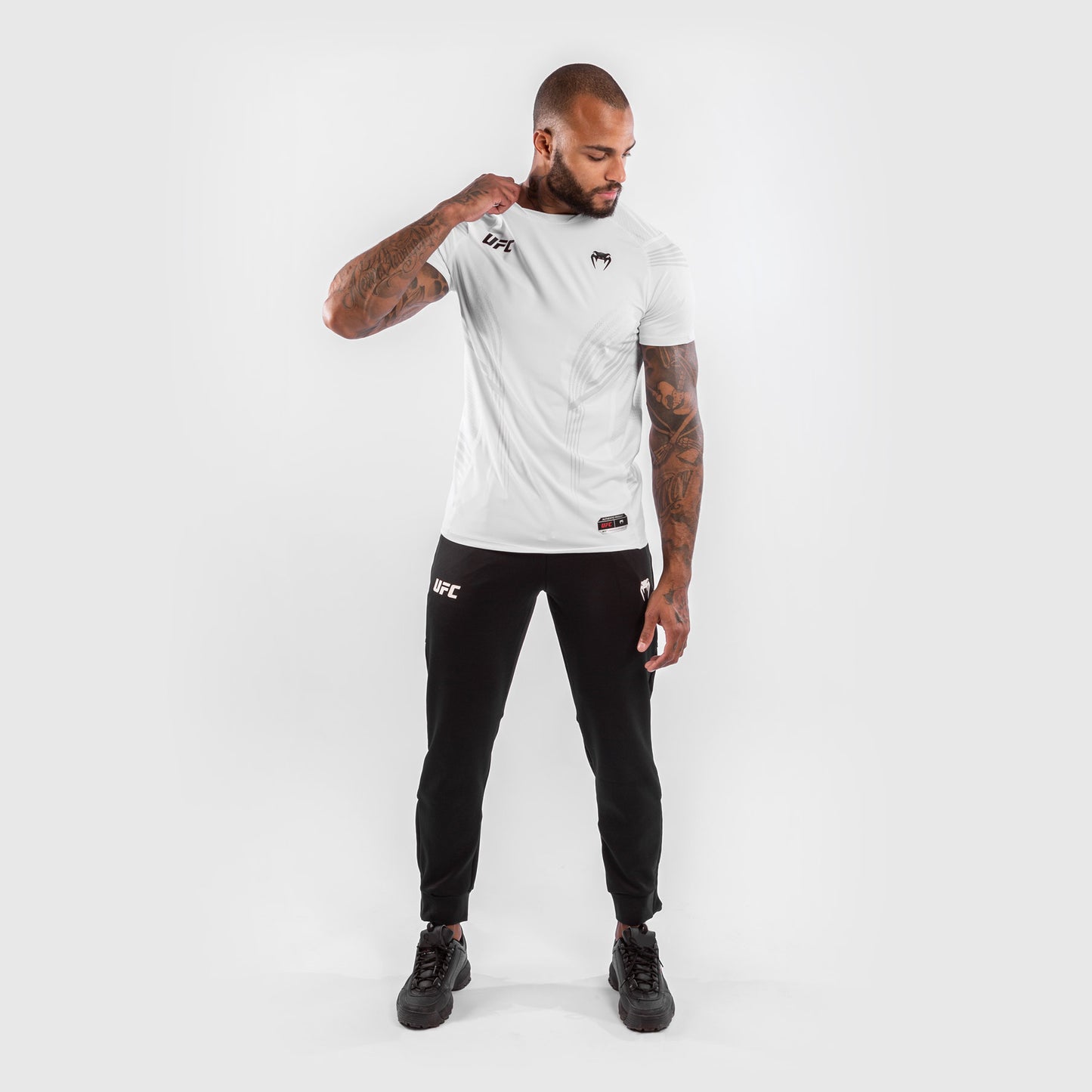T-shirt Technique Homme Personnalisé UFC Venum Authentic Fight Night - Blanc - product-type_T-Shirts Dry Tech