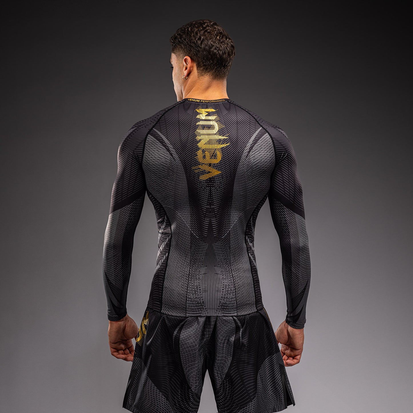 Rashguard à Manches Longues Venum Galactic 3.0 - Noir/Or