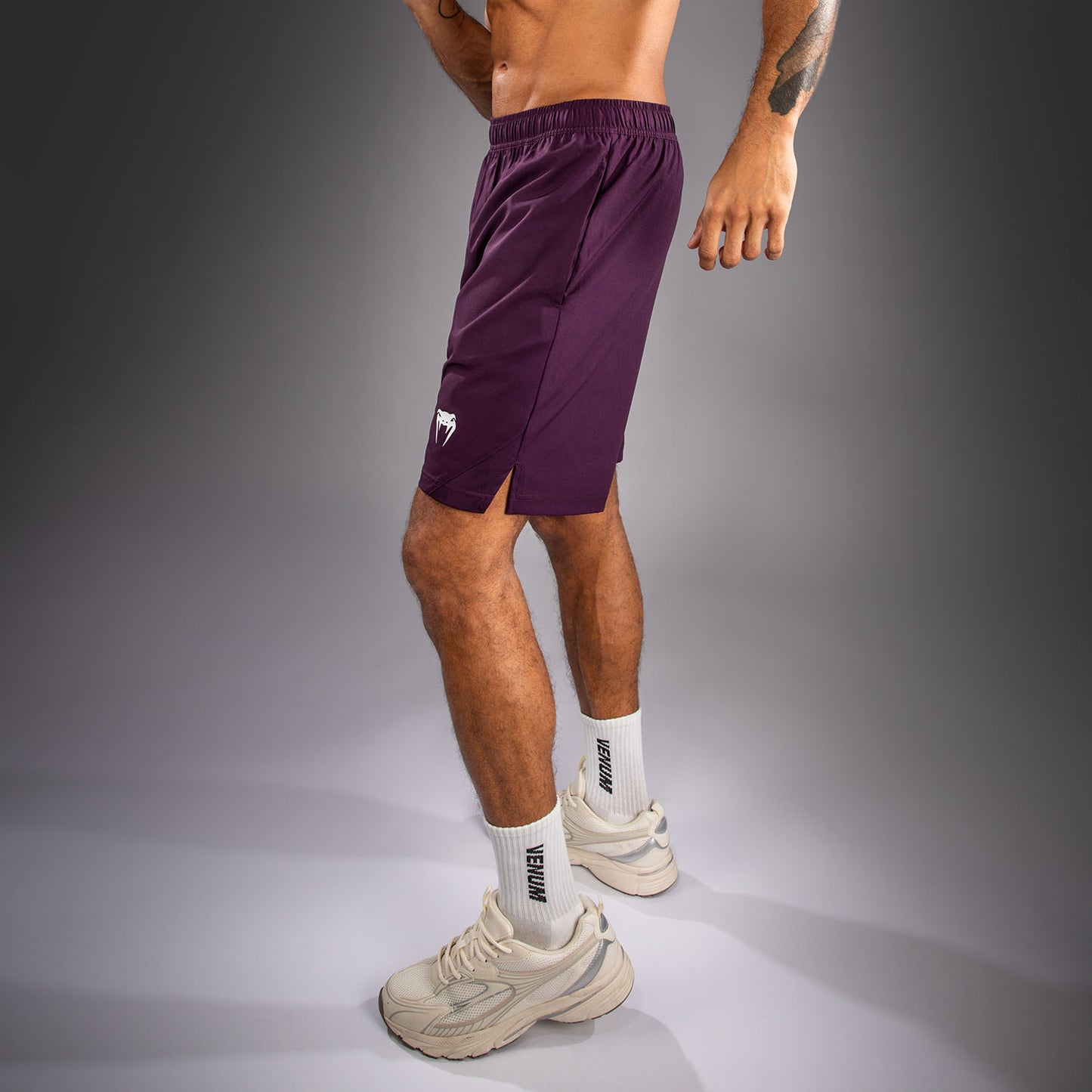 Short d'entraînement Venum Contender - Violet foncé/Blanc