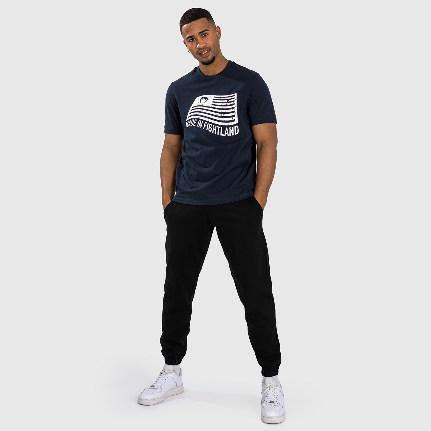 T-Shirt Venum Made in Fightland - Bleu marine/blanc - product-type_T-Shirts