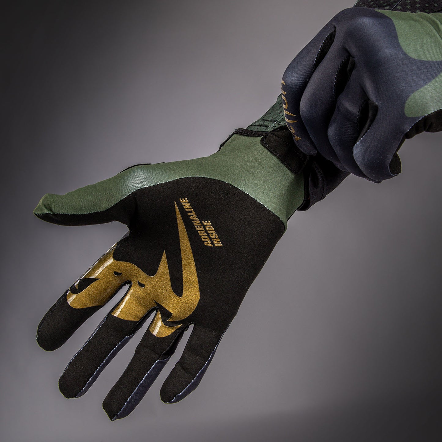Gants de Motorsports Venum MX Summer - Noir/Vert/Or