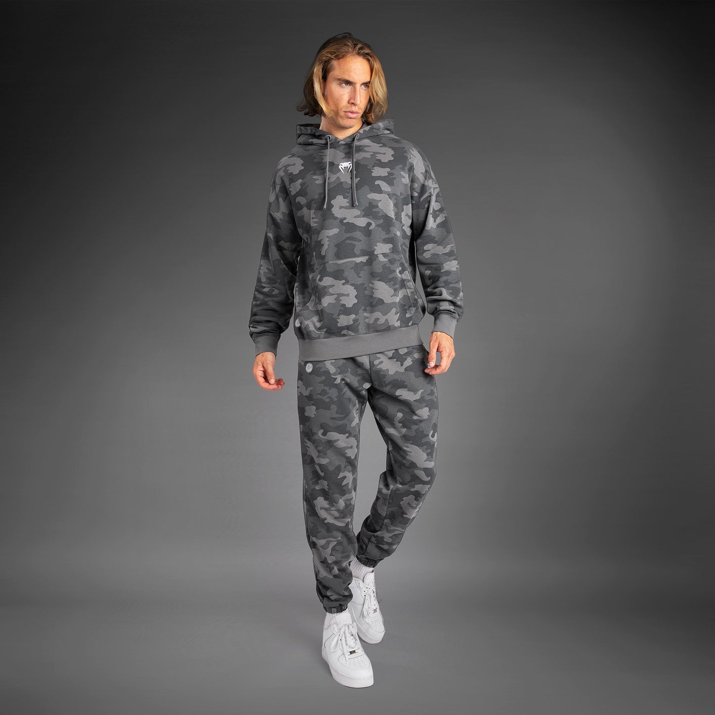 Sweat À Capuche pour Hommes Venum Vortex XL - Camouflage Anthracite - product-type_Sweatshirts
