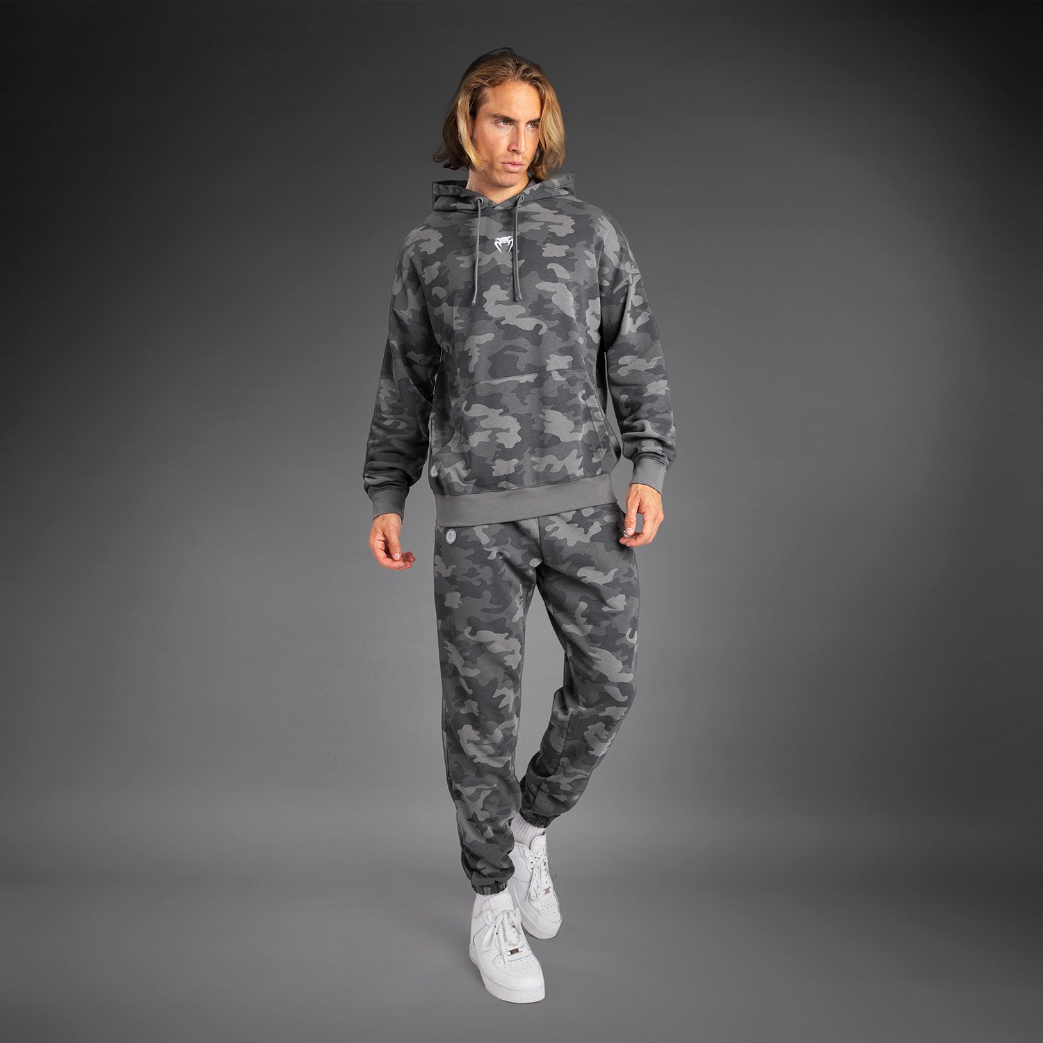 Sweat À Capuche pour Hommes Venum Vortex XL - Camouflage Anthracite - product-type_Sweatshirts