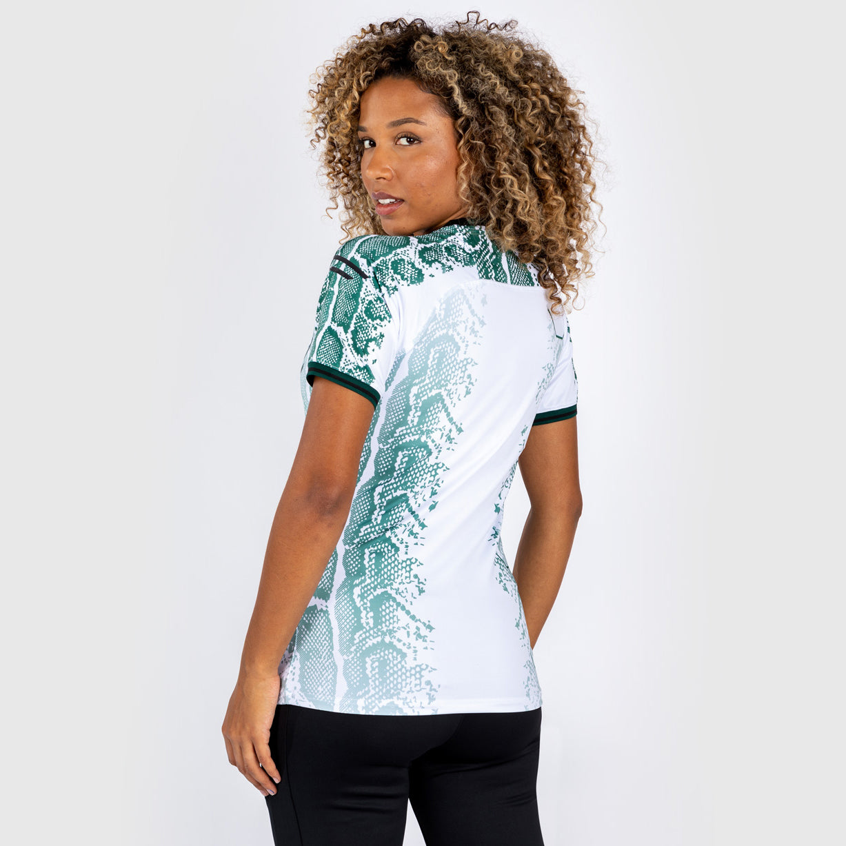 T-shirt Technique pour Femme UFC Adrenaline by Venum Authentic Fight Night - Emerald Edition - Vert/Blanc - product-type_T-Shirts Dry Tech