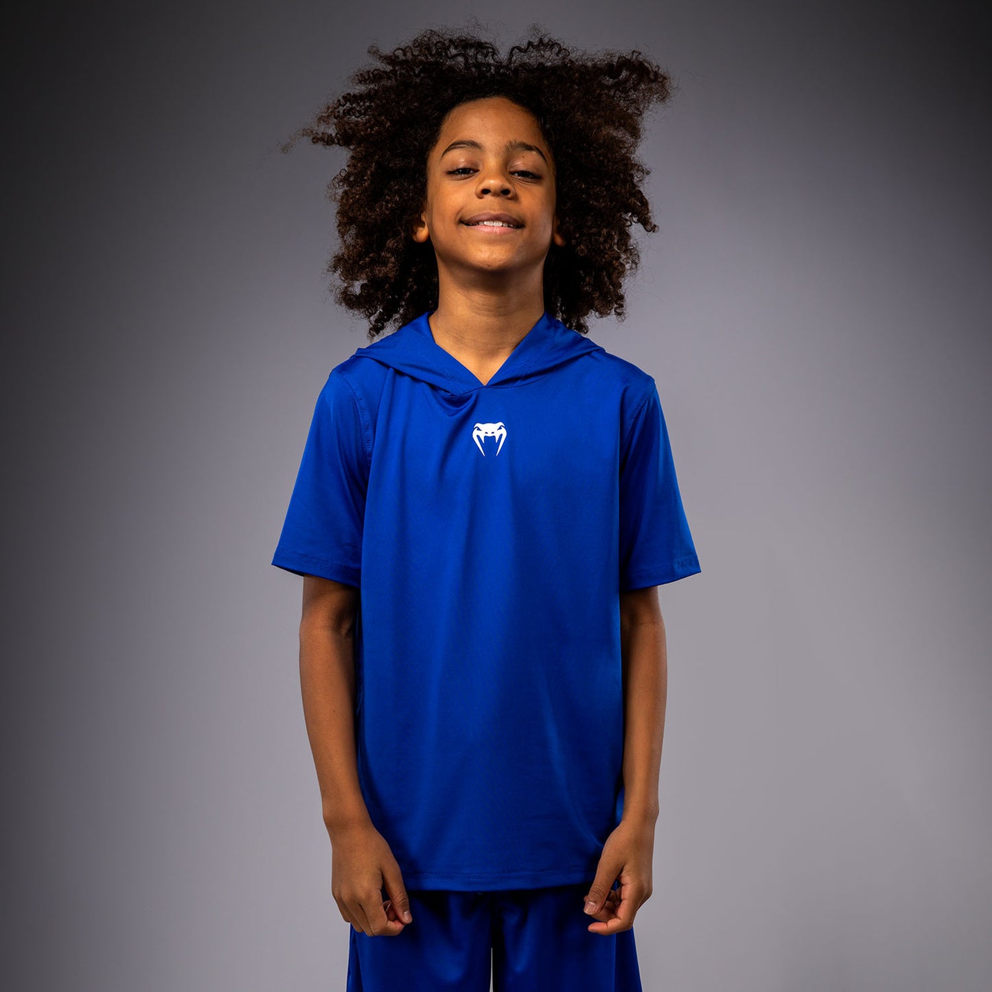 Sweat à capuche à manches courtes Dry Tech pour Enfants Venum Elite - Bleu Royal - product-type_Sweatshirts